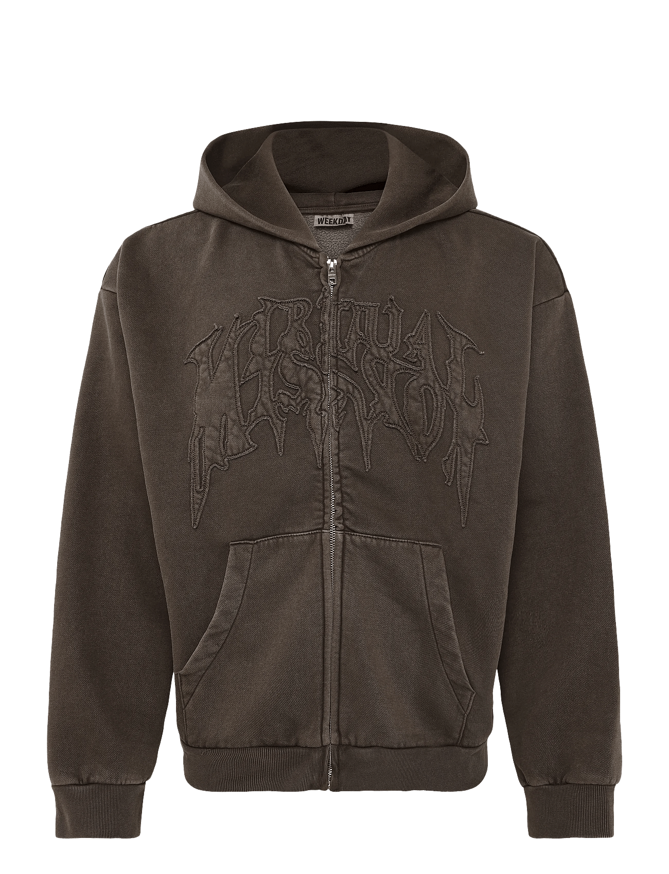 Weekday - Loose Graphic Zip Hoodie