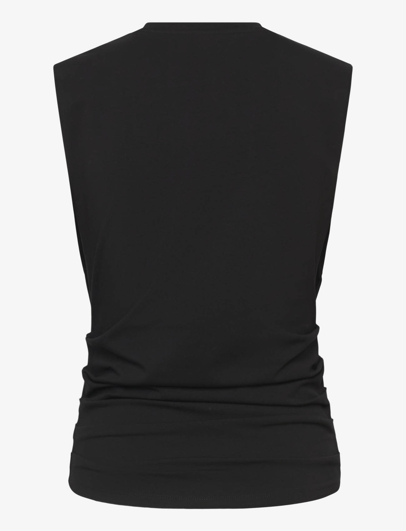 Weekday - Pleated Tank Top - topid ja varrukateta alussärgid - black - 1