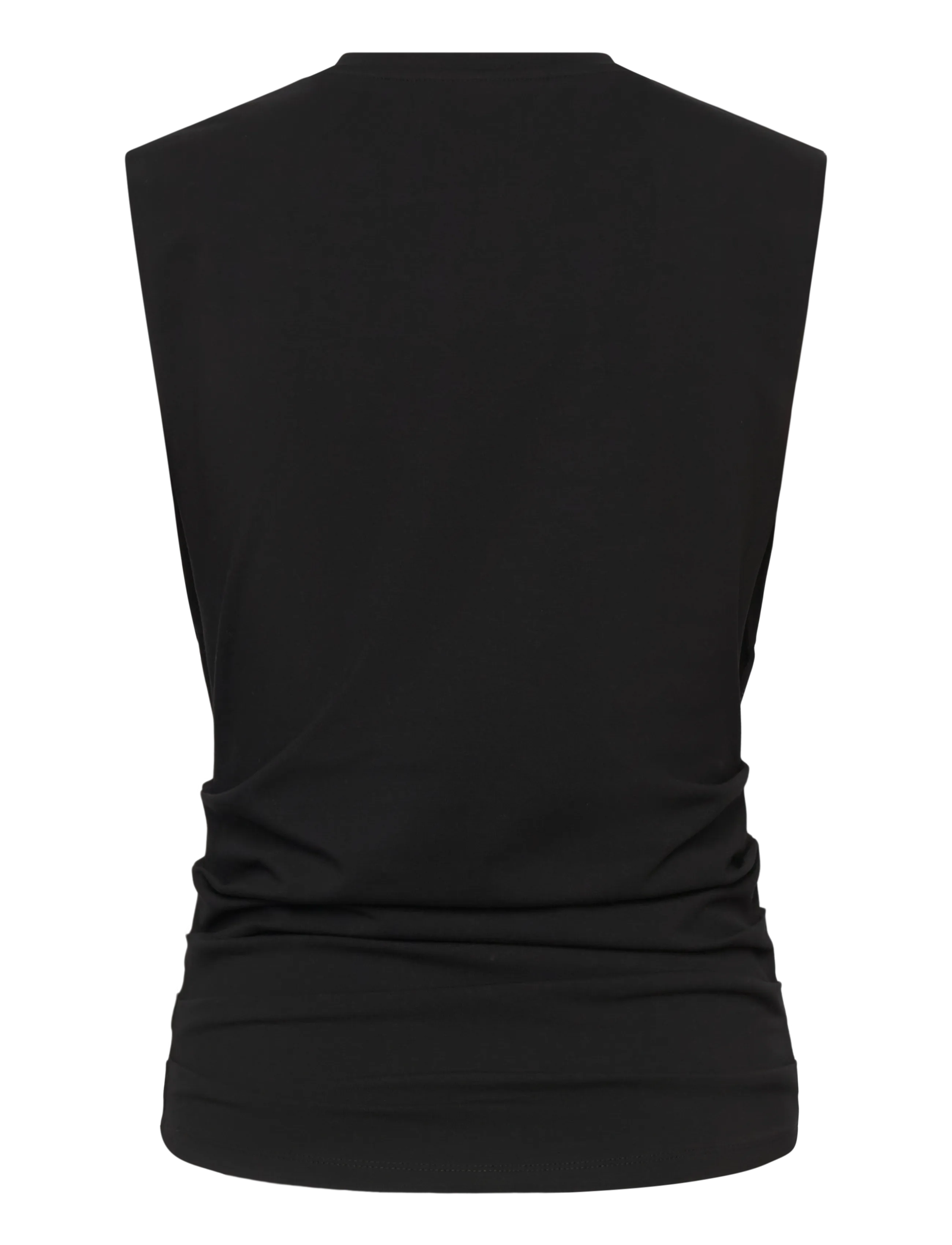 Weekday - Pleated Tank Top - hihattomat paidat - black - 1