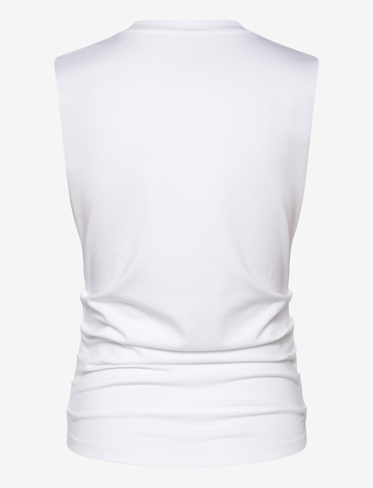 Weekday - Pleated Tank Top - tanktops - white light - 1