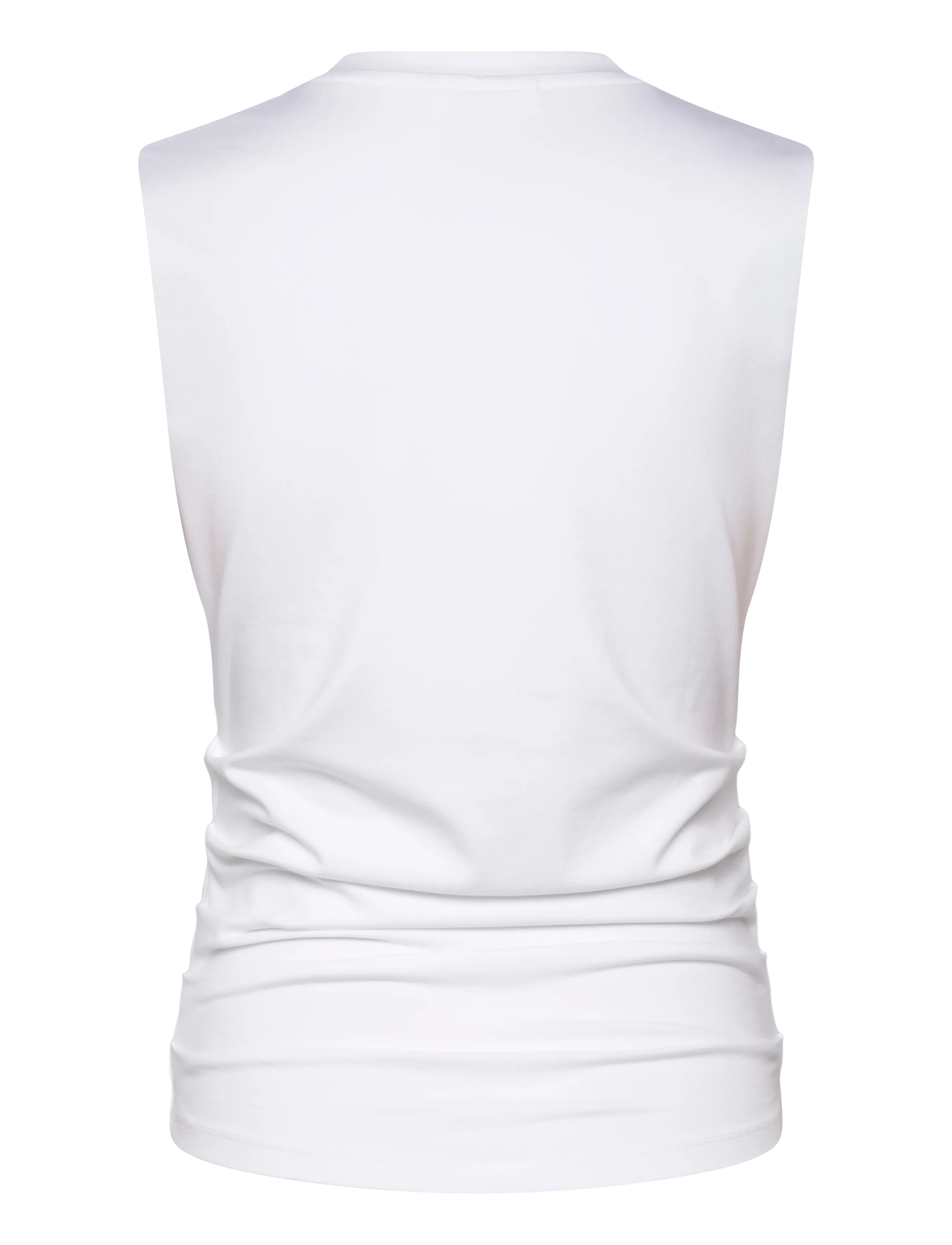 Weekday - Pleated Tank Top - topy bez rękawów - white light - 1