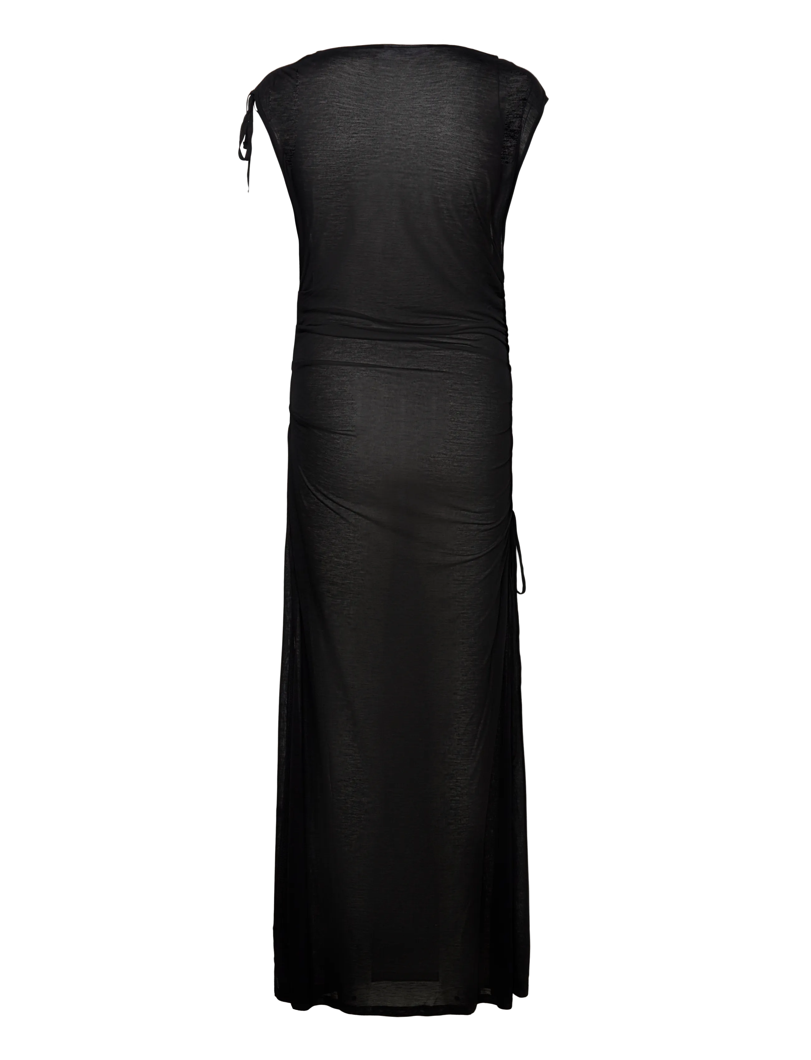 Weekday - Sleeveless Boat-Neck Maxi Dress - robes longues - black - 1
