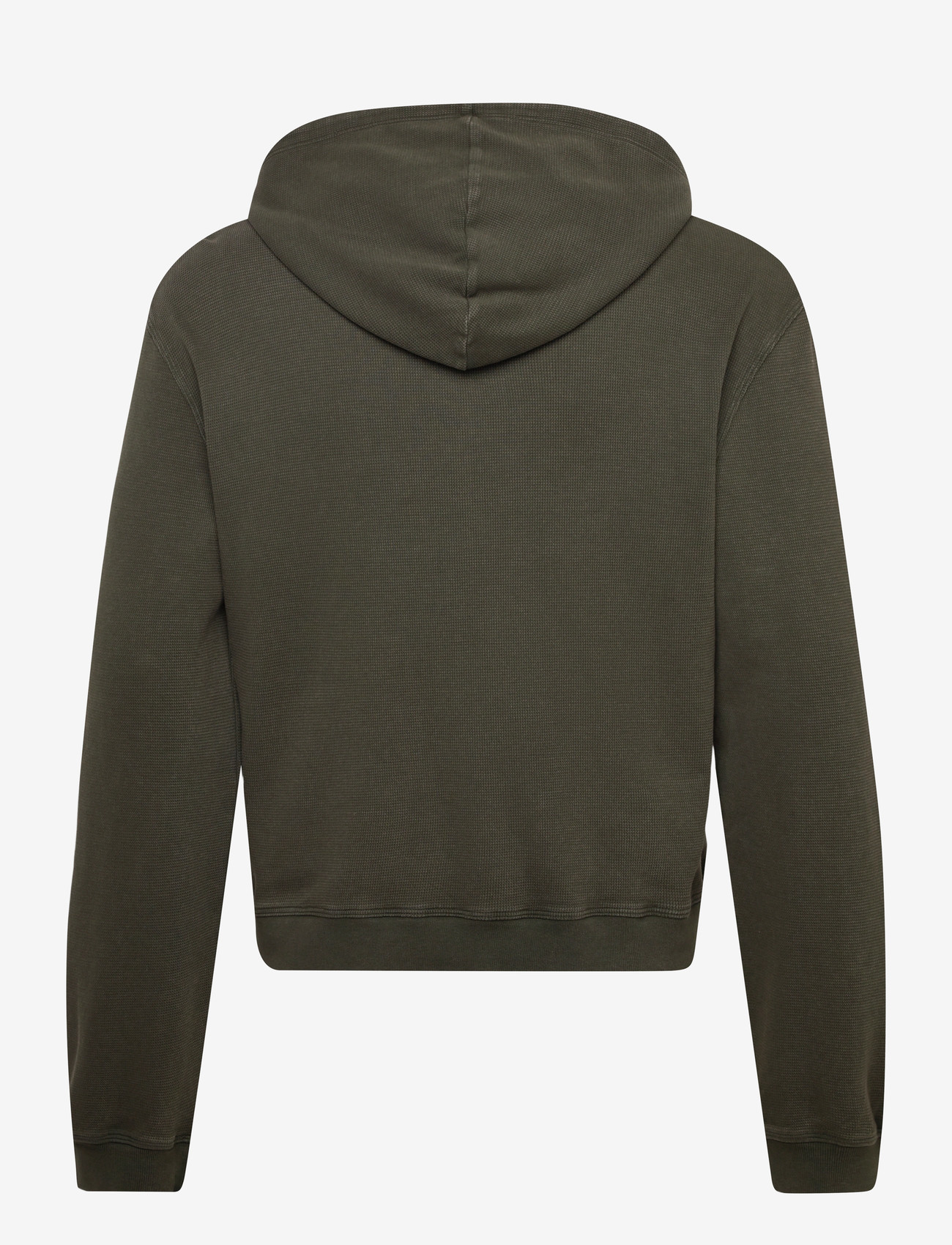 Weekday - Shrunken Zip Hoodie - hættetrøjer - dark green - 1
