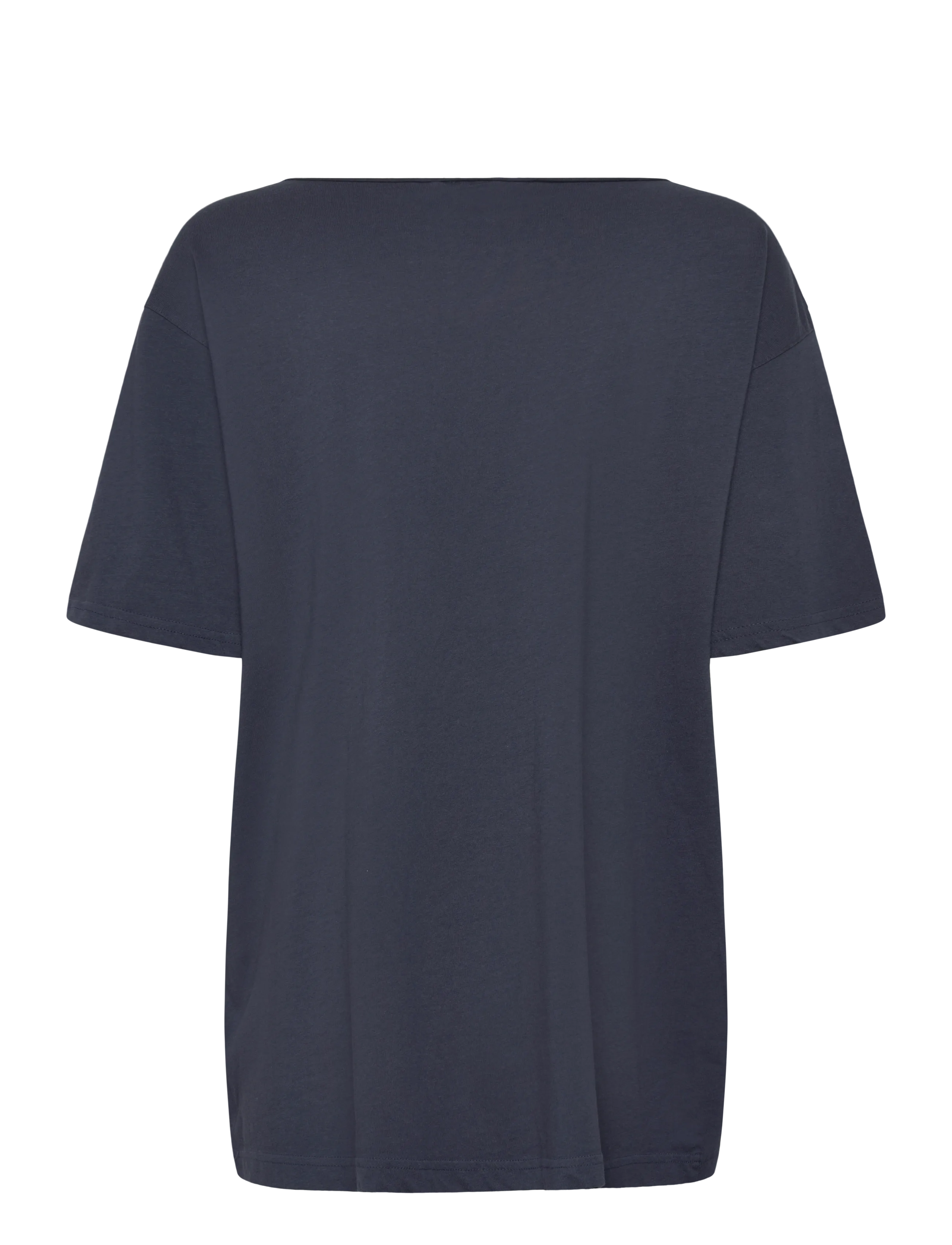 Weekday - Oversized Boat Neck T-Shirt - t-särgid - navy - 1