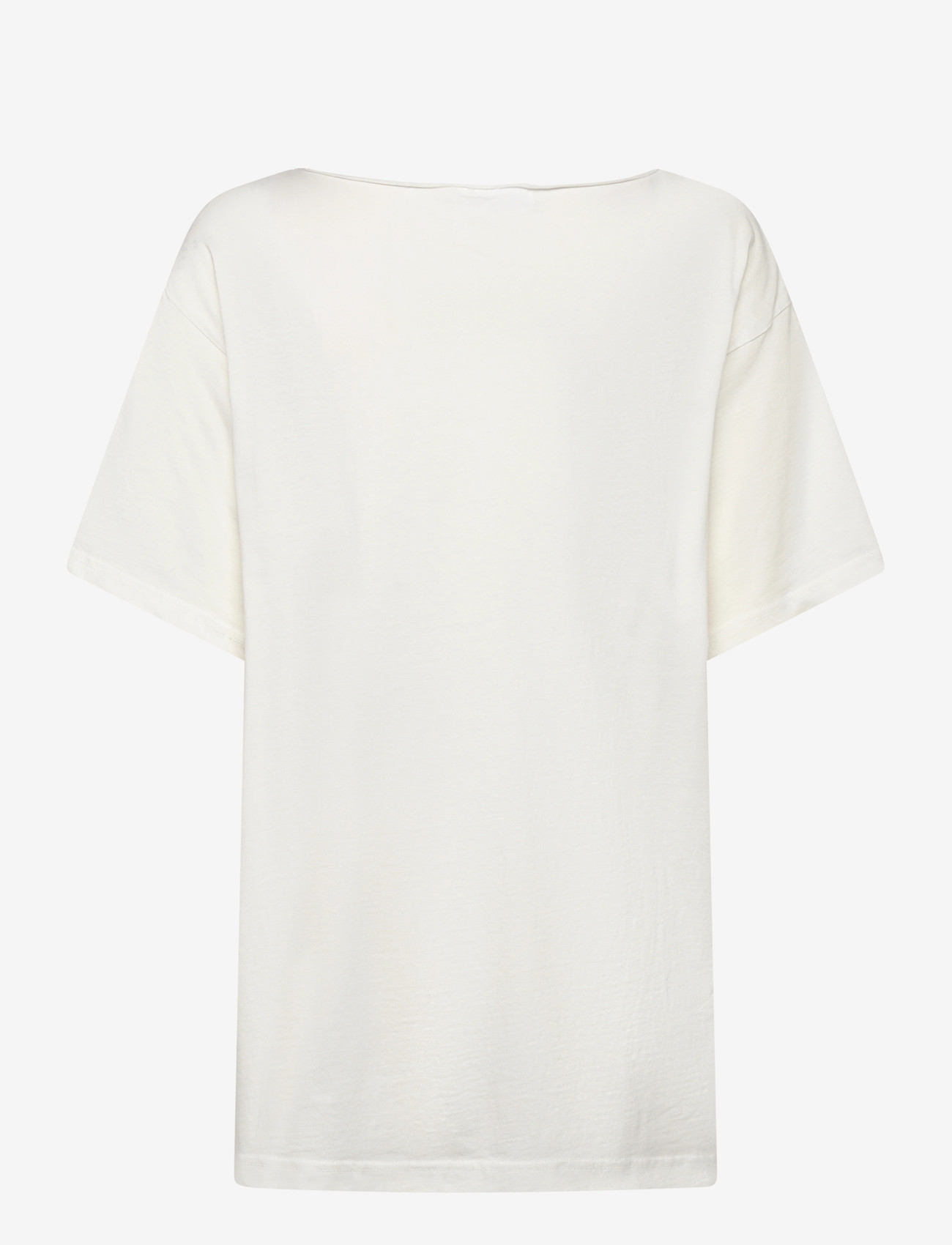 Weekday - Oversized Boat Neck T-Shirt - t-shirts - off white - 1