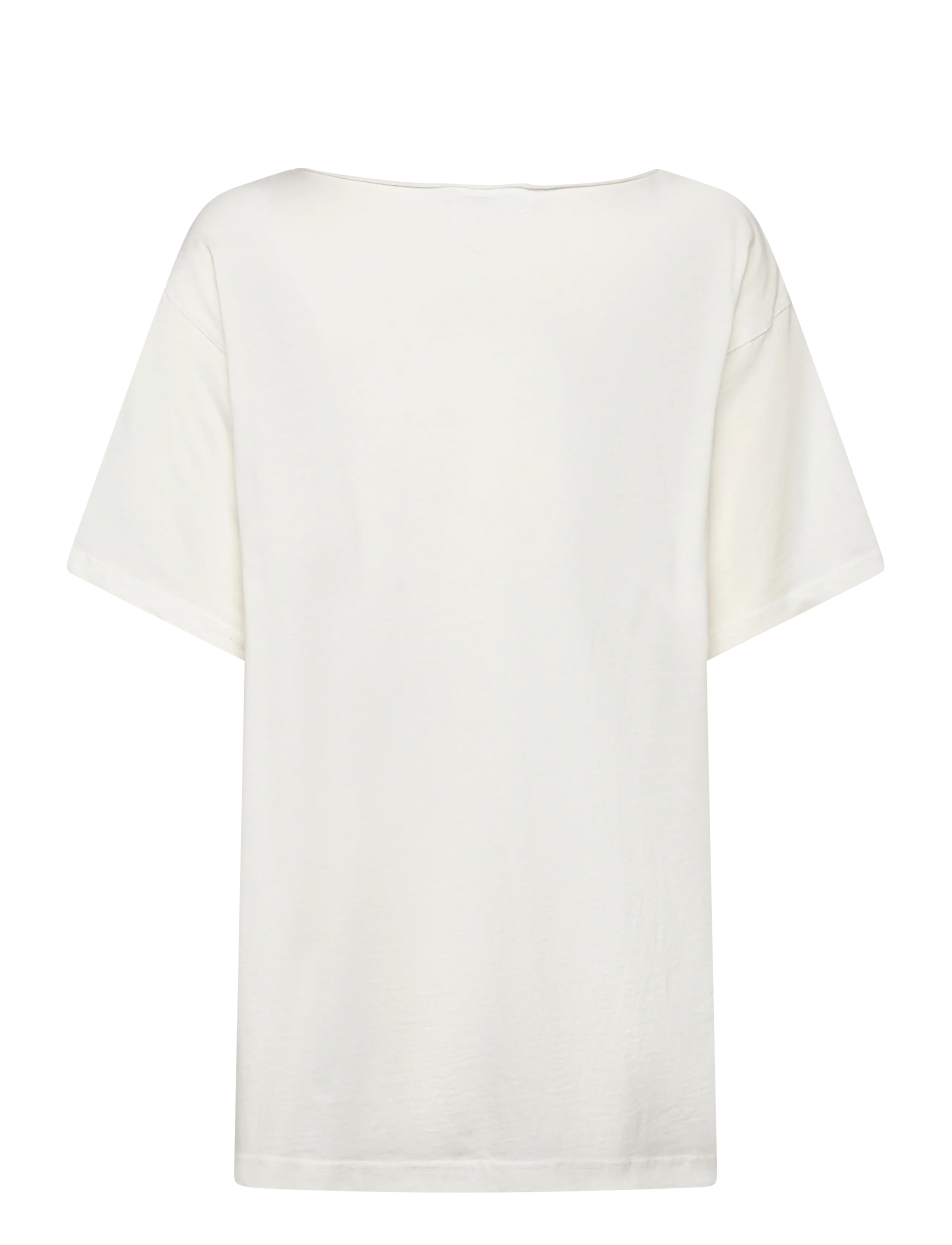 Weekday - Oversized Boat Neck T-Shirt - t-shirts - off white - 1