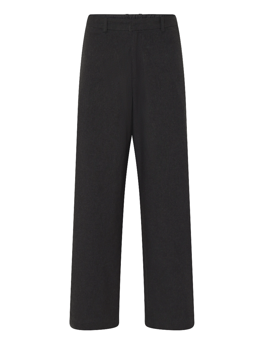 Weekday - Florian Pleated Relaxed Suiting Trousers - suit trousers - black - 1