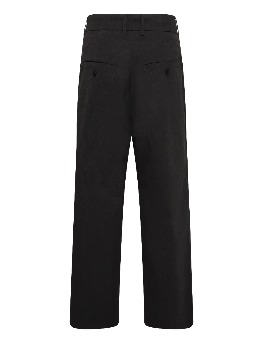 Weekday - Florian Pleated Relaxed Suiting Trousers - suit trousers - black - 2