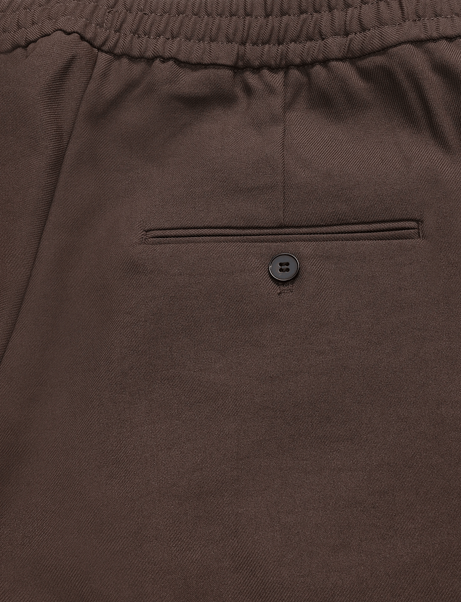 Weekday - Alfred Suit Trousers - anzugshosen - brown dark - 4