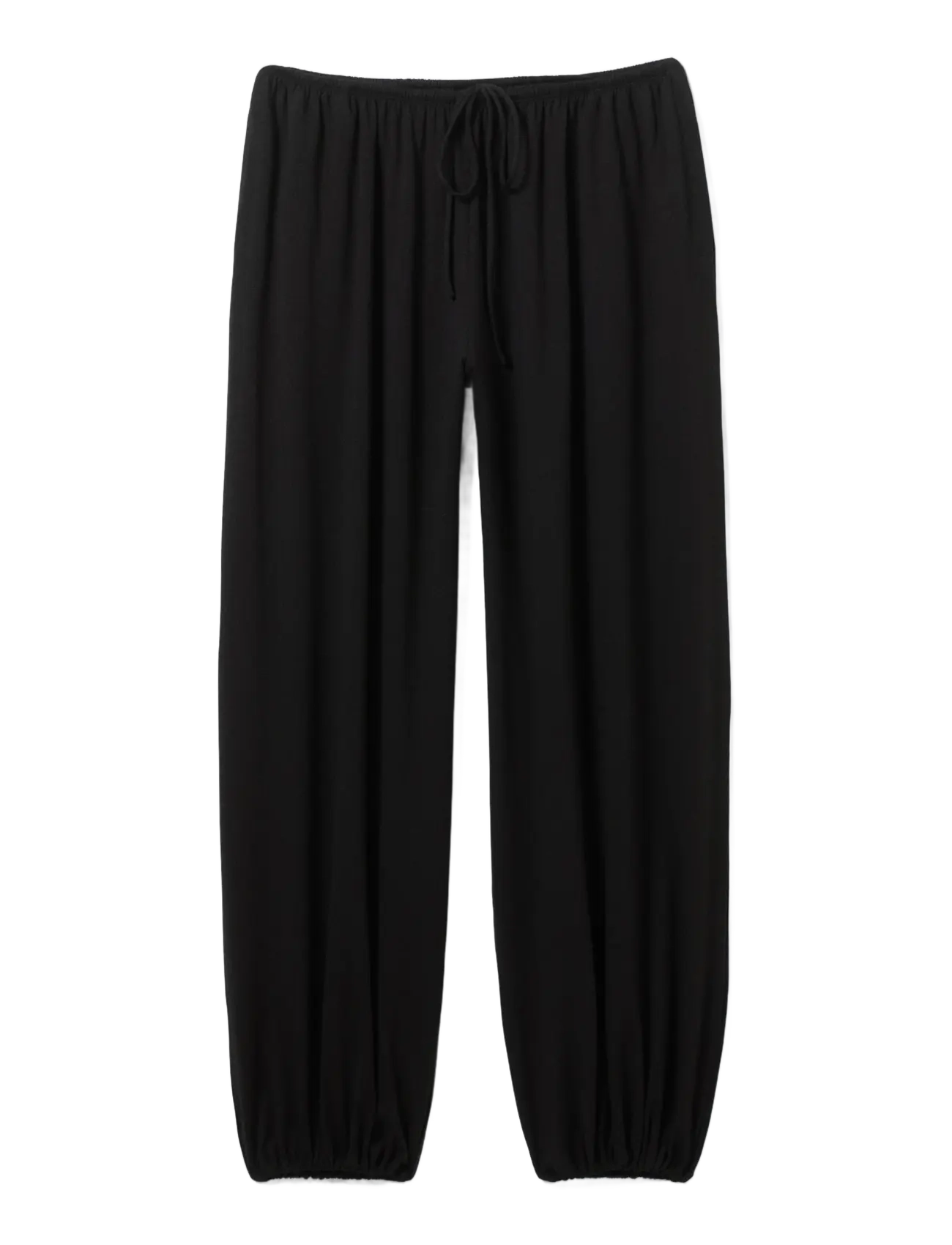 Weekday - Soft Mid-Rise Balloon Trousers - barrel trousers - black - 3