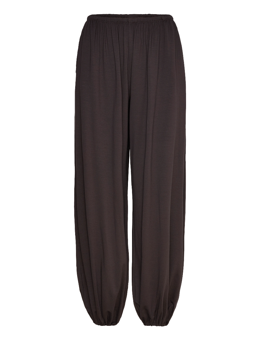 Weekday - Balloon Trousers - hosen mit geradem bein - dark brown - 0