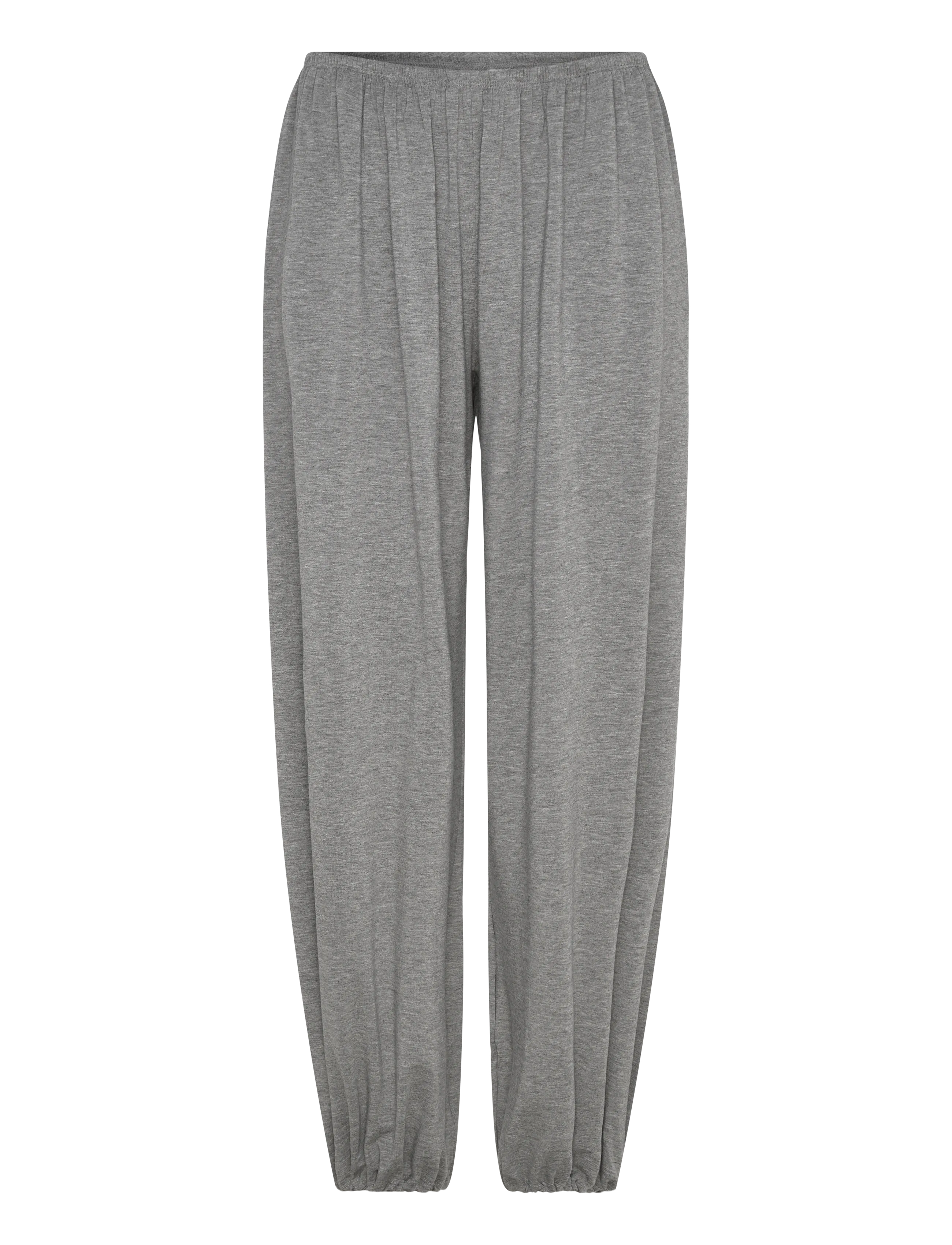 Weekday Soft Mid-Rise Balloon Trousers - Weekday - GREY MELANGE / grey