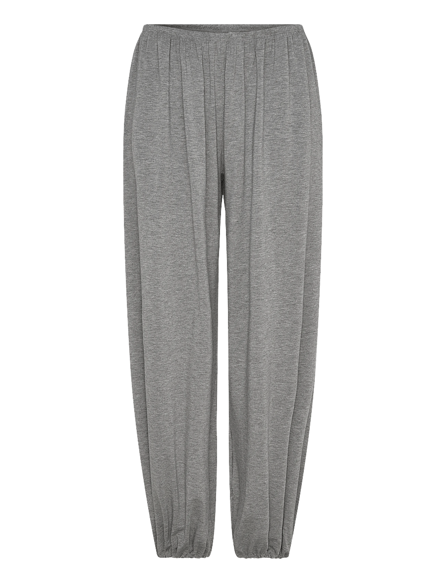 Weekday - Soft Mid-Rise Balloon Trousers - hosen mit geradem bein - grey melange - 0