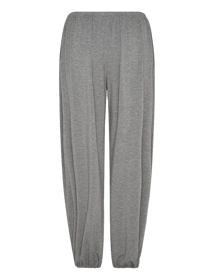 Weekday - Soft Mid-Rise Balloon Trousers - hosen mit geradem bein - grey melange - 1
