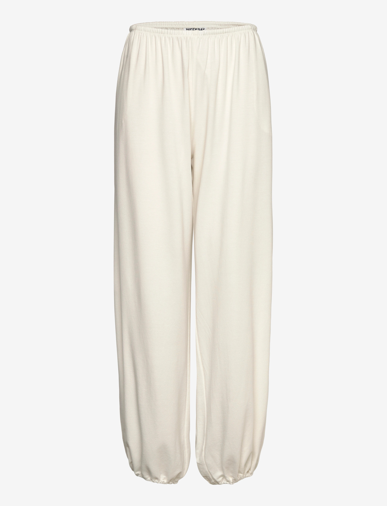 Weekday - Soft Mid-Rise Balloon Trousers - jogginghosen - white - 1