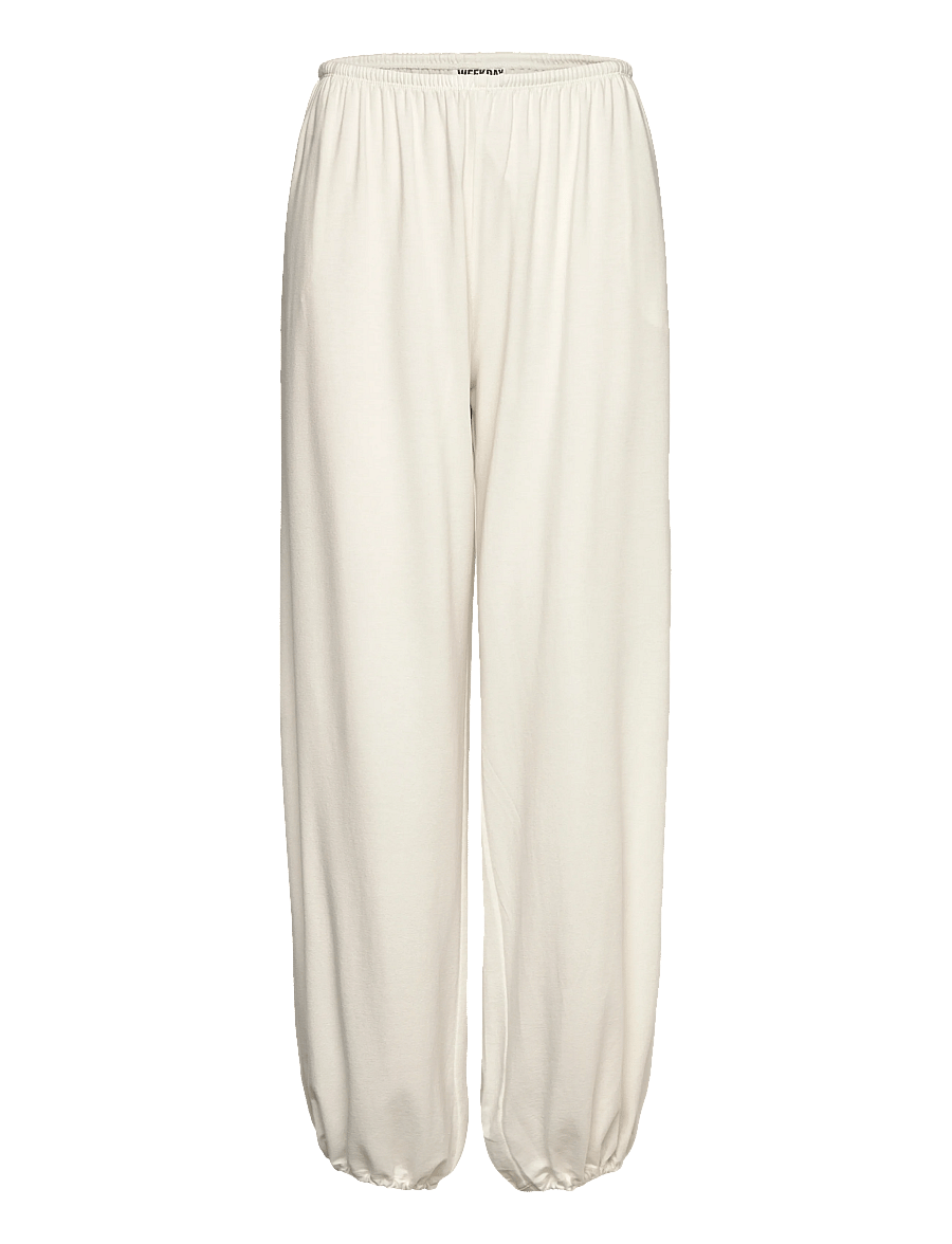 Weekday - Balloon Trousers - barrel-bukser - white - 0