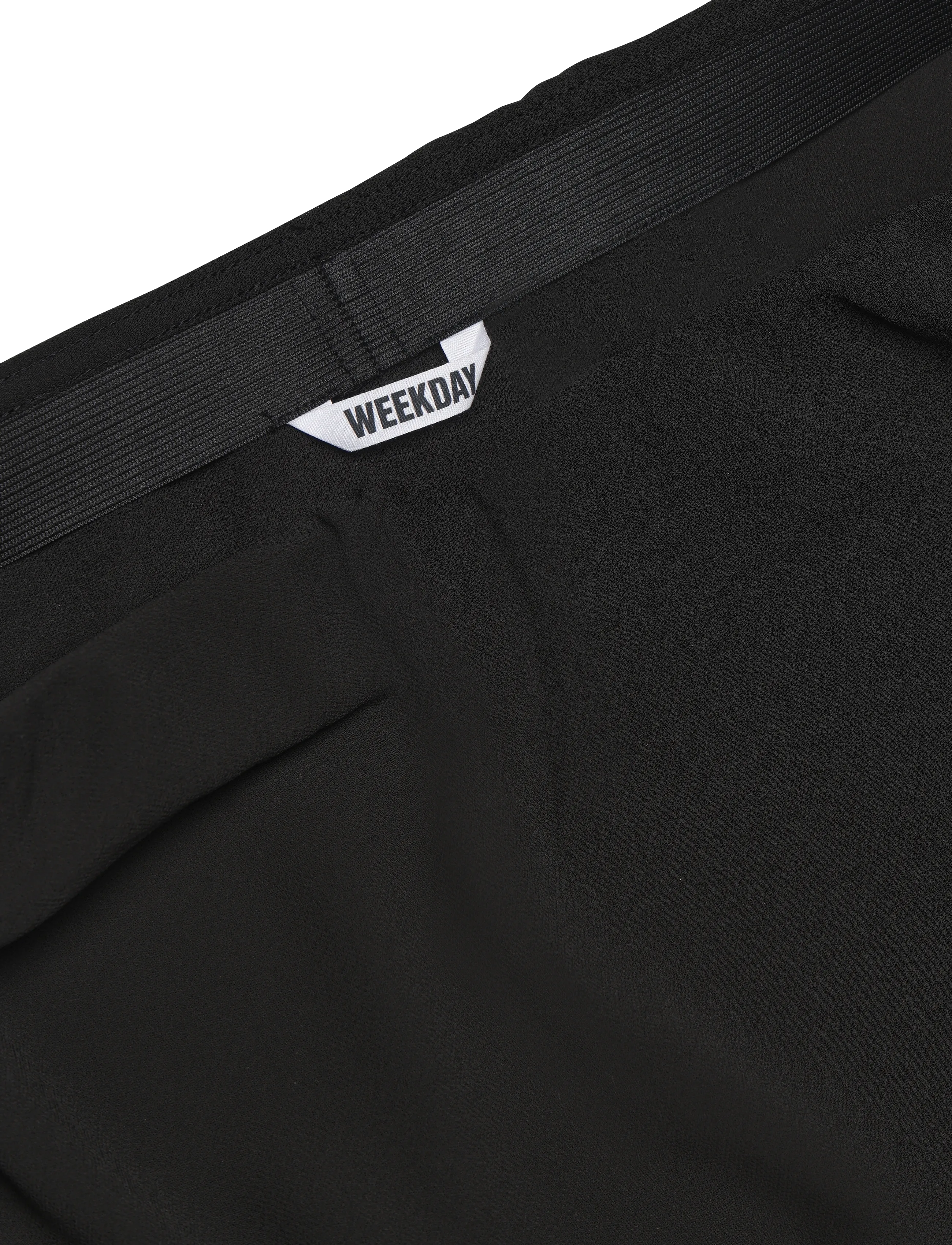 Weekday - Double Layer Assymetric Skirt - black - 2