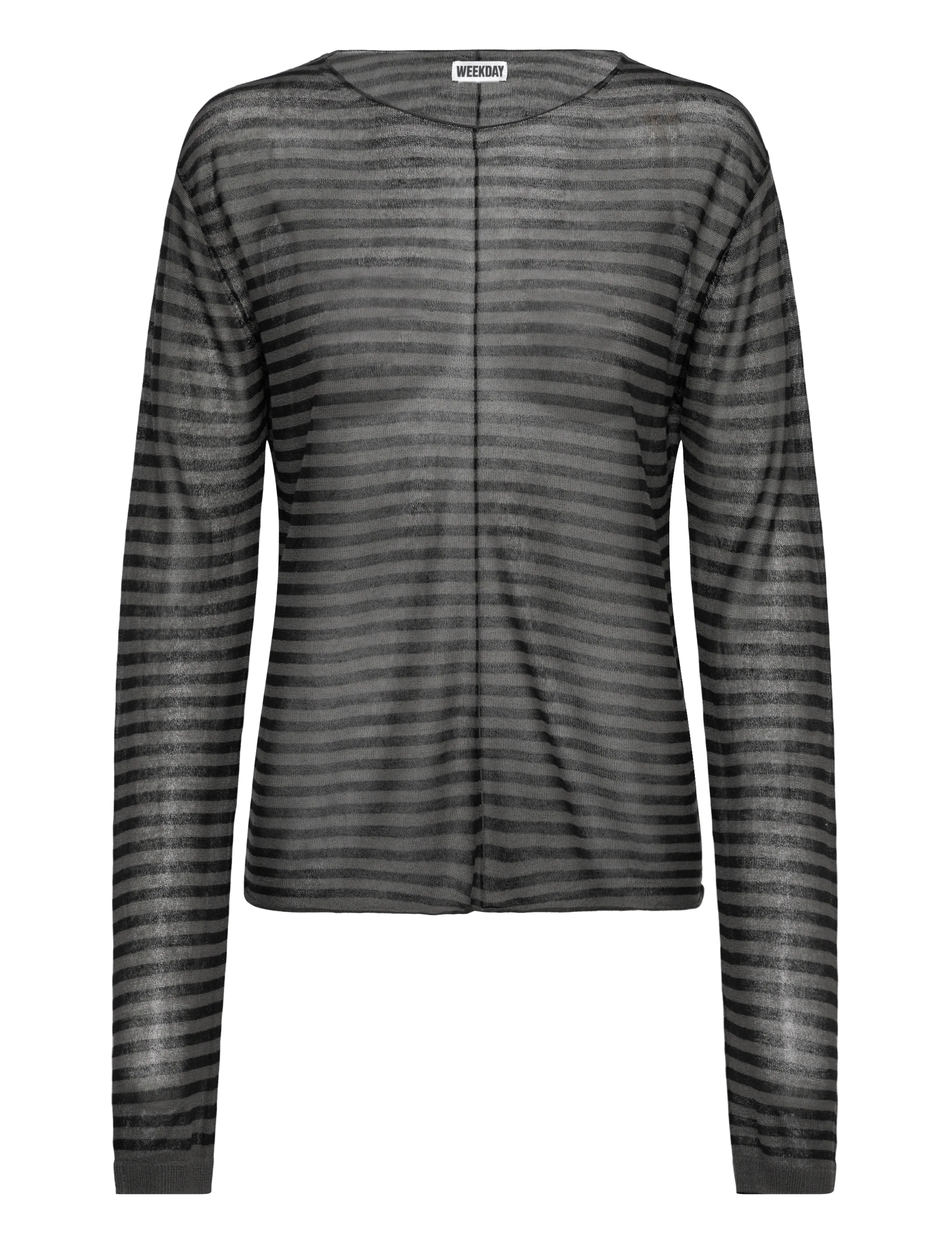 Weekday Loose Sheer Knitted Sweater, M, Knitwear, Mehrfarbig/gemustert - Jumpers, Frauen