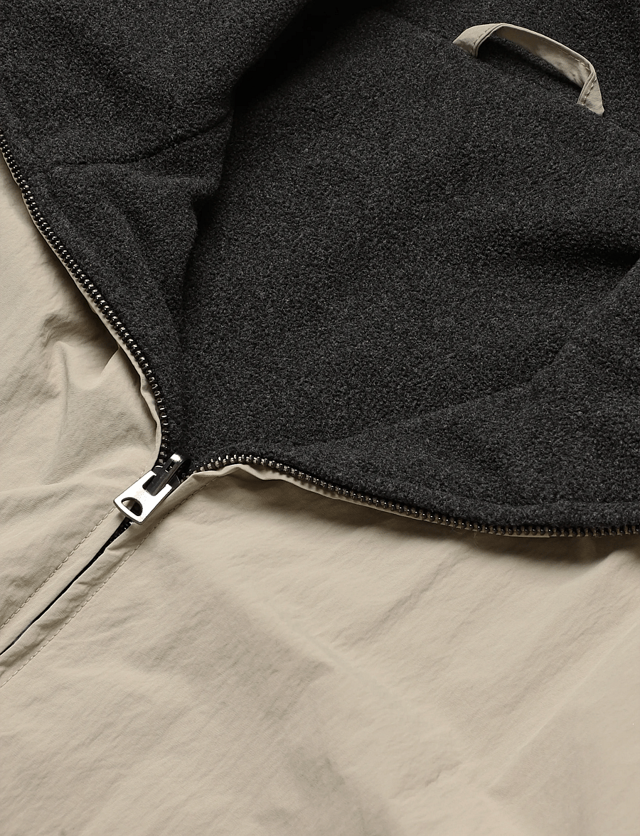Weekday - Oversize nylon jacket - windbreakers - beige melange - 2