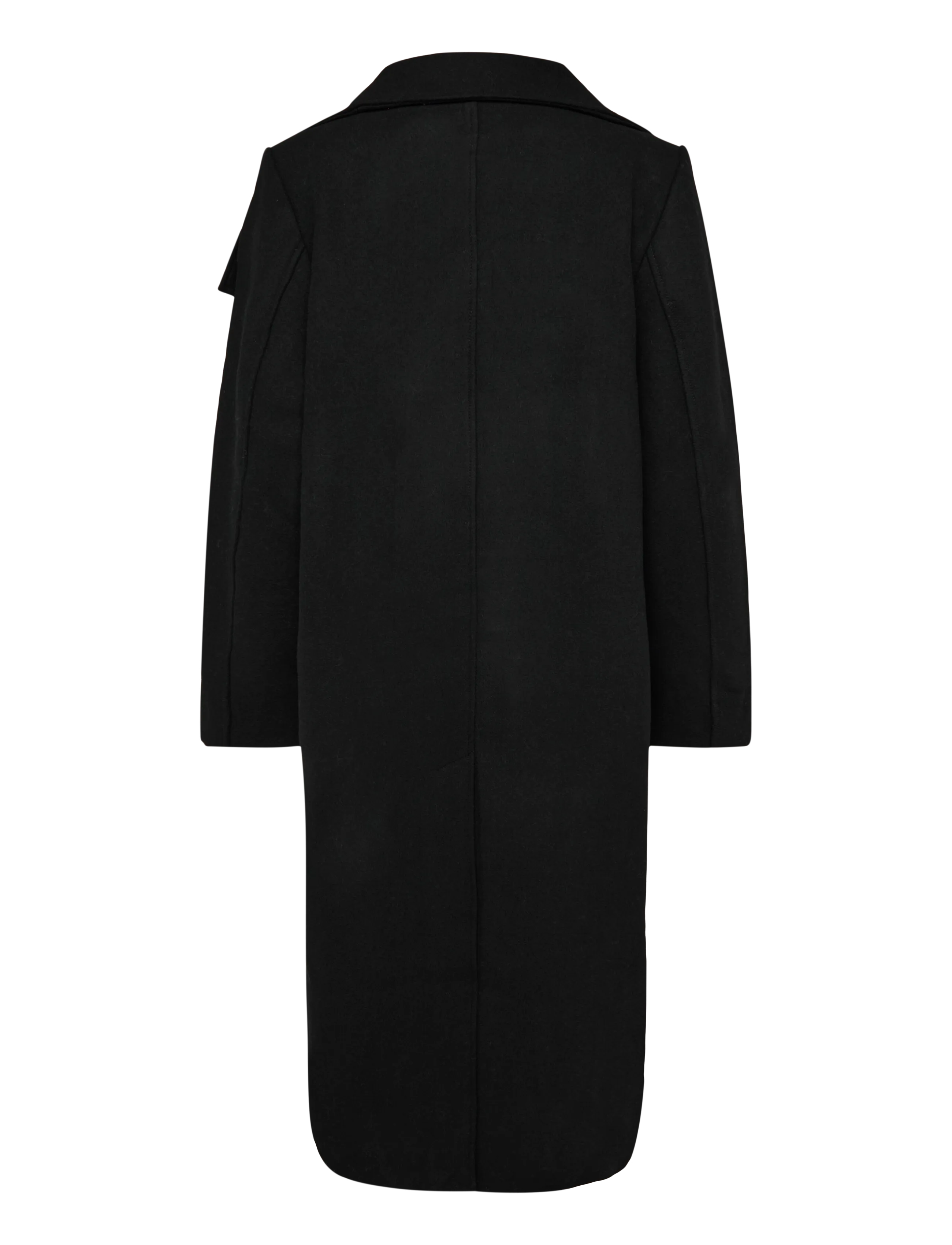 Weekday - Frame Wool Coat - black - 1