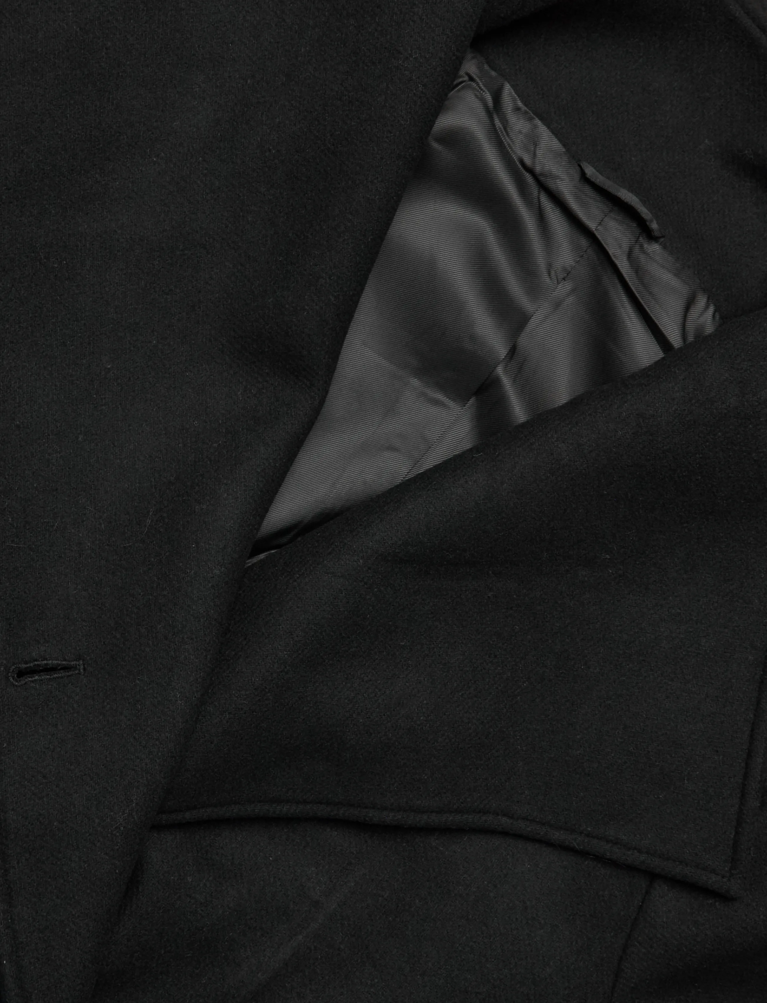 Weekday - Frame Wool Coat - black - 2