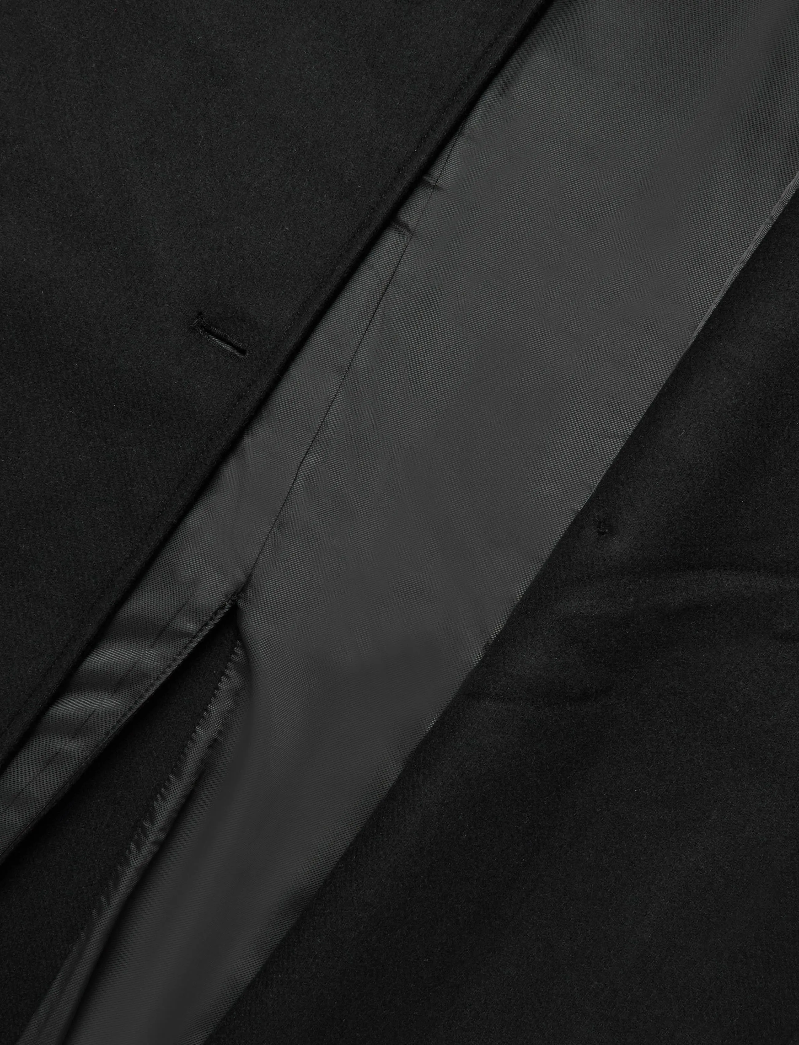 Weekday - Frame Wool Coat - black - 4