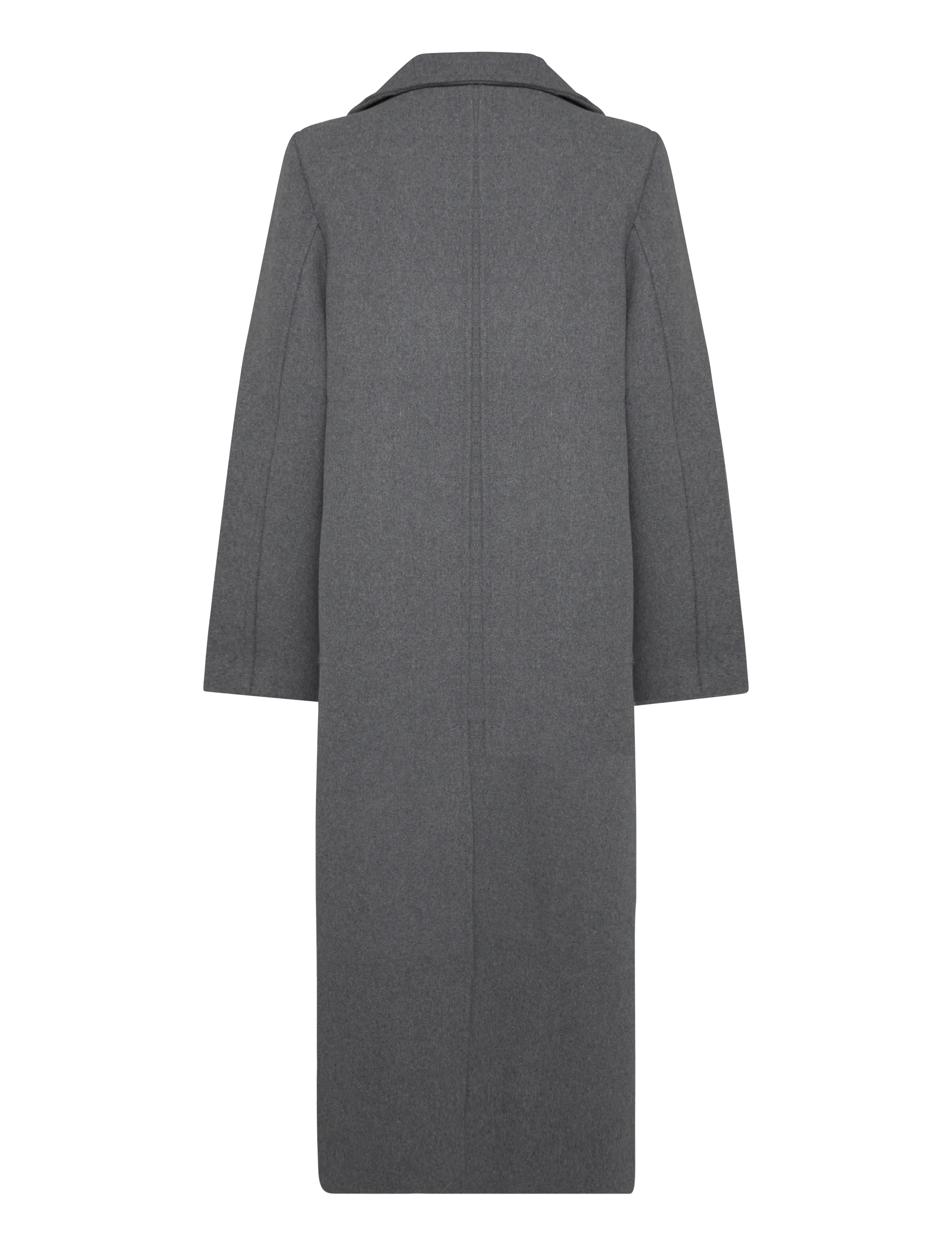 Weekday - Frame Wool Coat - vinterjackor - grey melange dark - 1