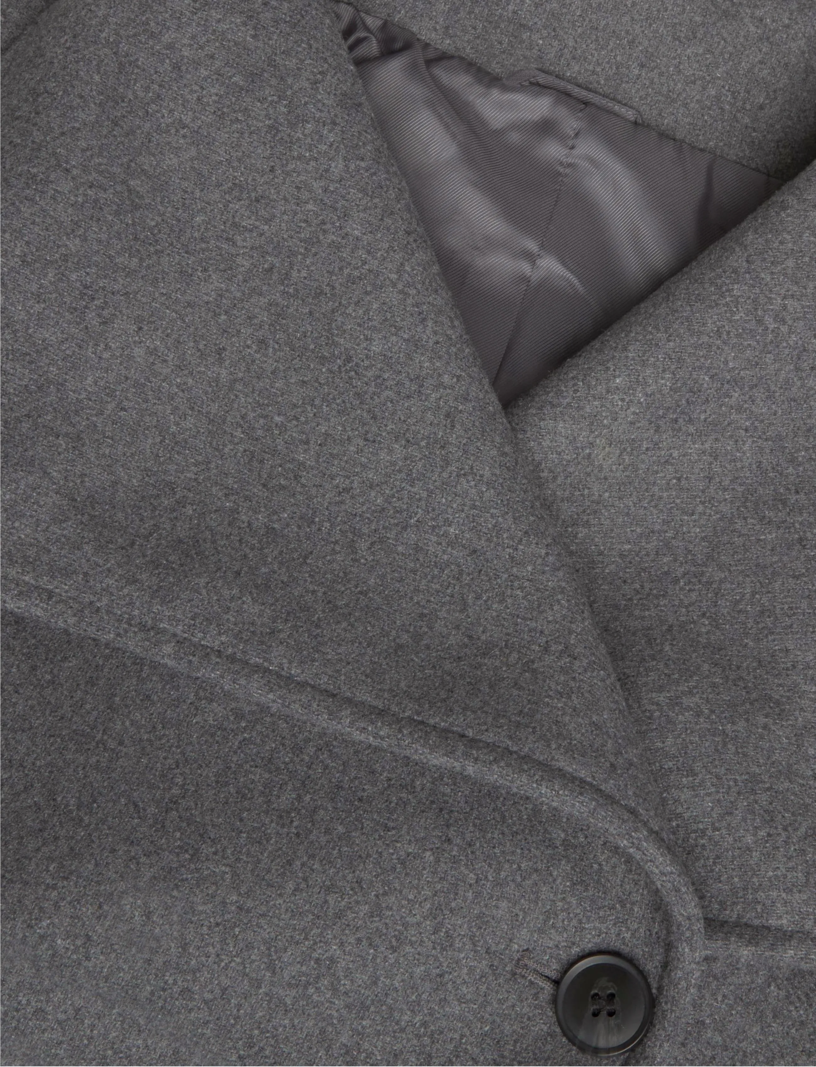 Weekday - Frame Wool Coat - vinterjackor - grey melange dark - 2
