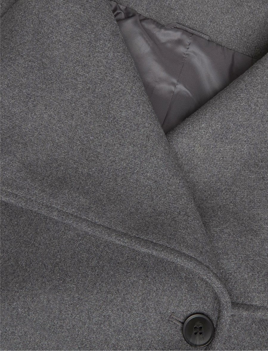 Weekday - Frame Wool Coat - vinterjackor - grey melange dark - 2