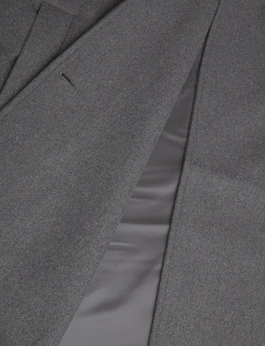 Weekday - Frame Wool Coat - vinterjackor - grey melange dark - 4