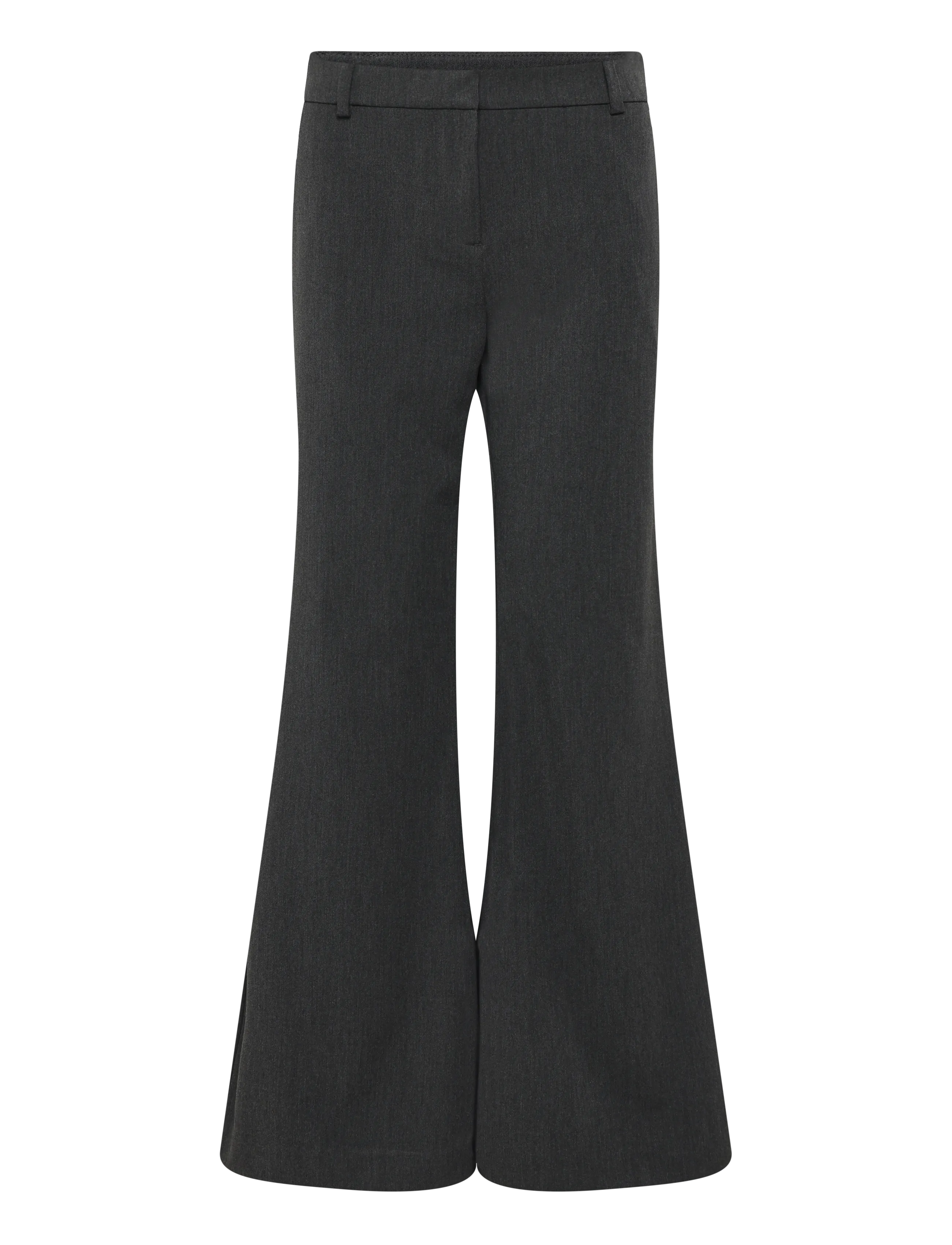 Weekday Flared suit trousers - Festtøj - DARK GREY MELANGE / grey