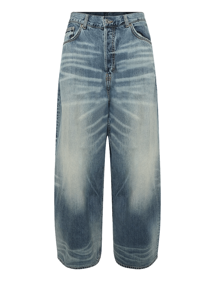 Weekday - Void Low Rise Loose Baggy Jeans - loose jeans - action blue - 0