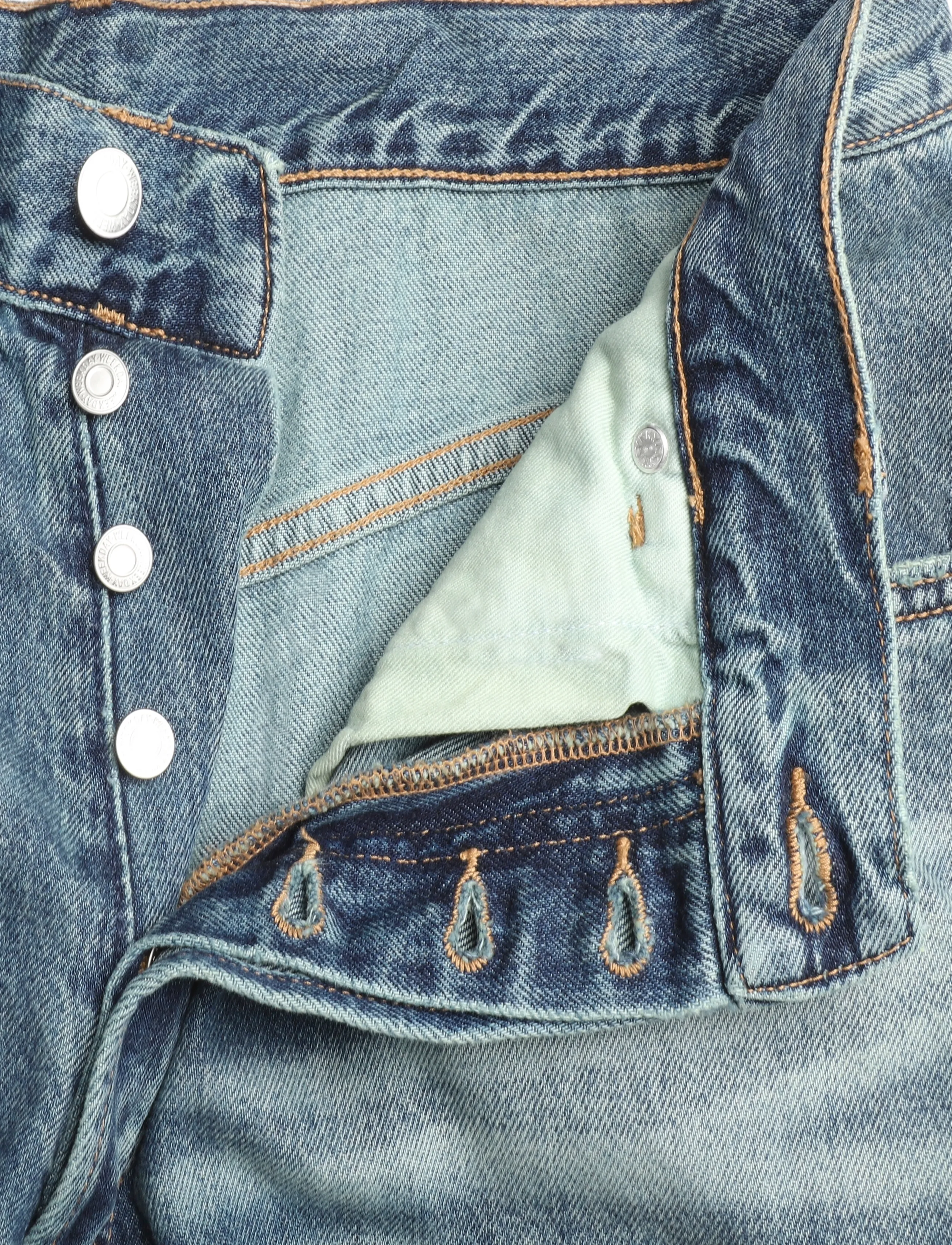 Weekday - Void Low Rise Loose Baggy Jeans - loose jeans - action blue - 3