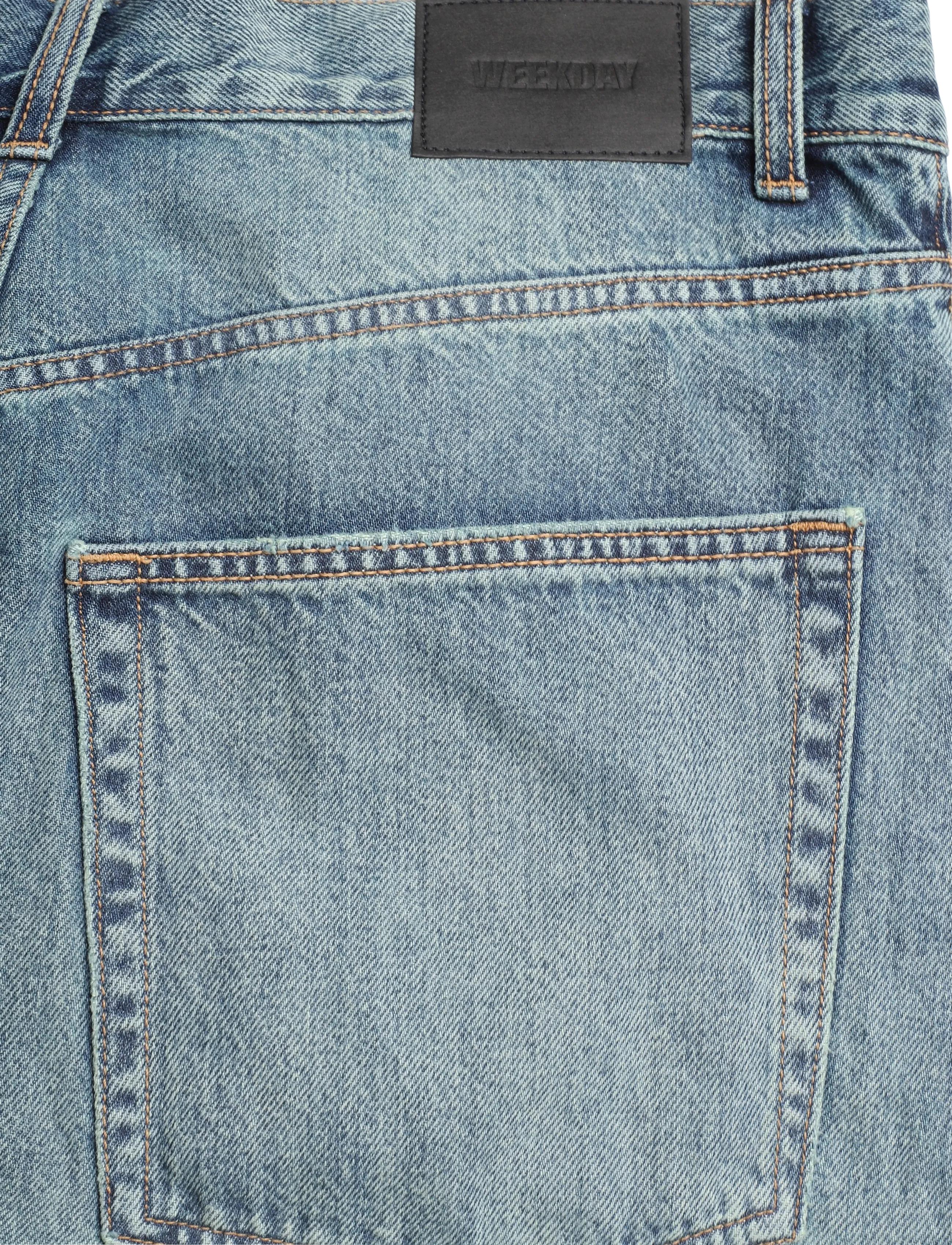 Weekday - Void Low Rise Loose Baggy Jeans - loose jeans - action blue - 4
