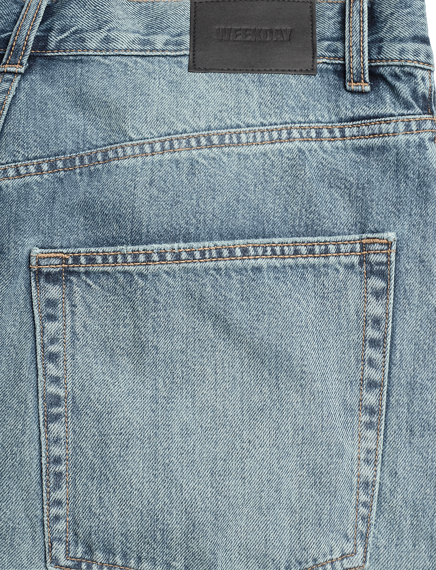 Weekday - Void Low Rise Loose Baggy Jeans - loose jeans - action blue - 4