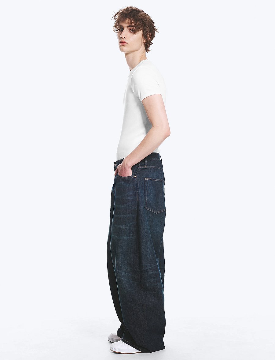Weekday - Void Low Rise Loose Baggy Jeans - alt laienevad teksad - bounty blue - 3