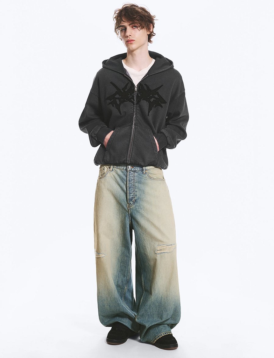 Weekday - Void Low Rise Loose Baggy Jeans - alt laienevad teksad - honey blue - 0