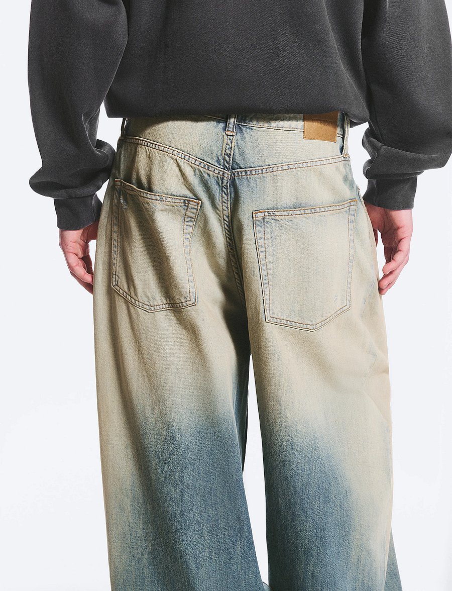 Weekday - Void Low Rise Loose Baggy Jeans - alt laienevad teksad - honey blue - 5