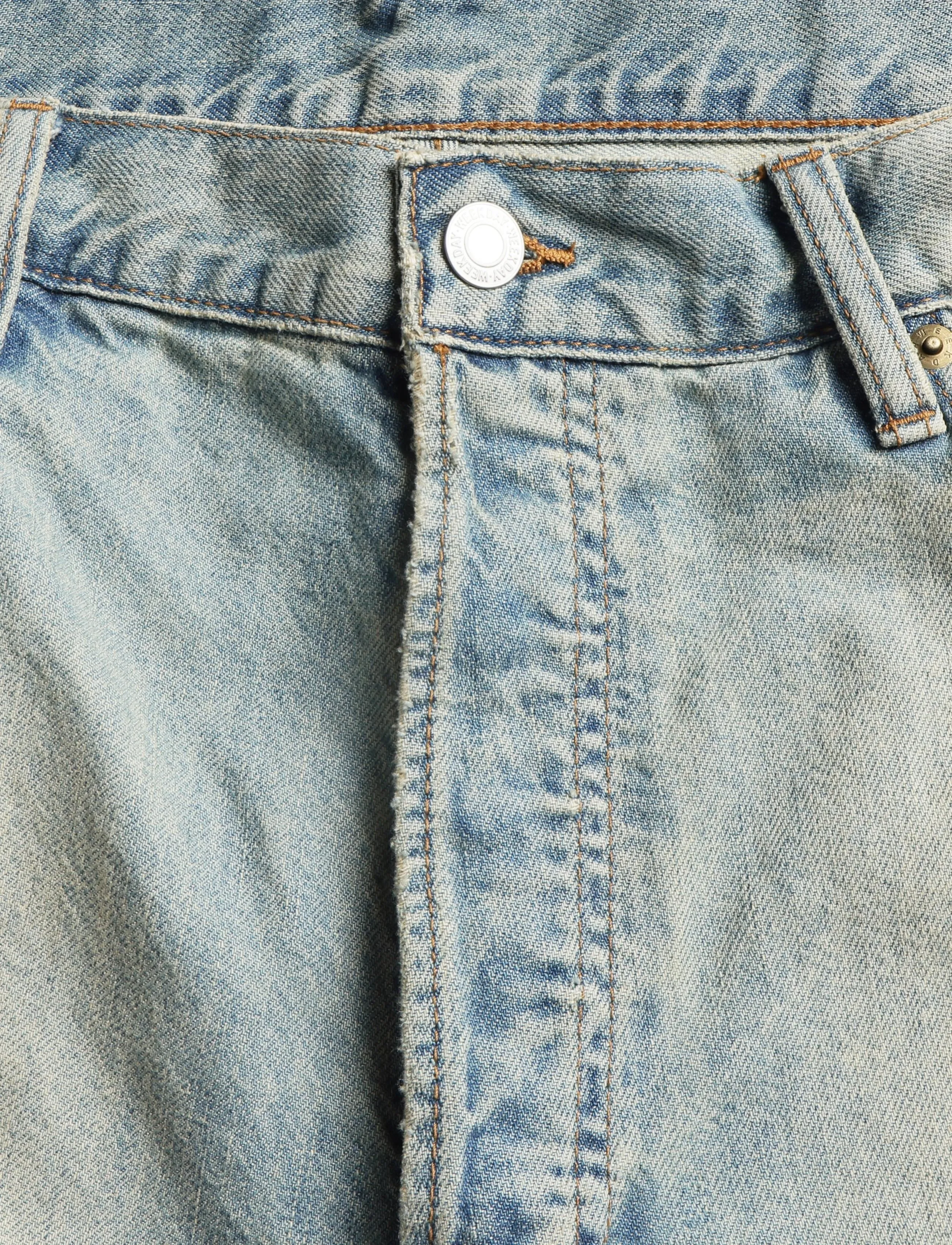 Weekday - Void Low Loose Baggy Jeans - weite jeans - honey blue - 2