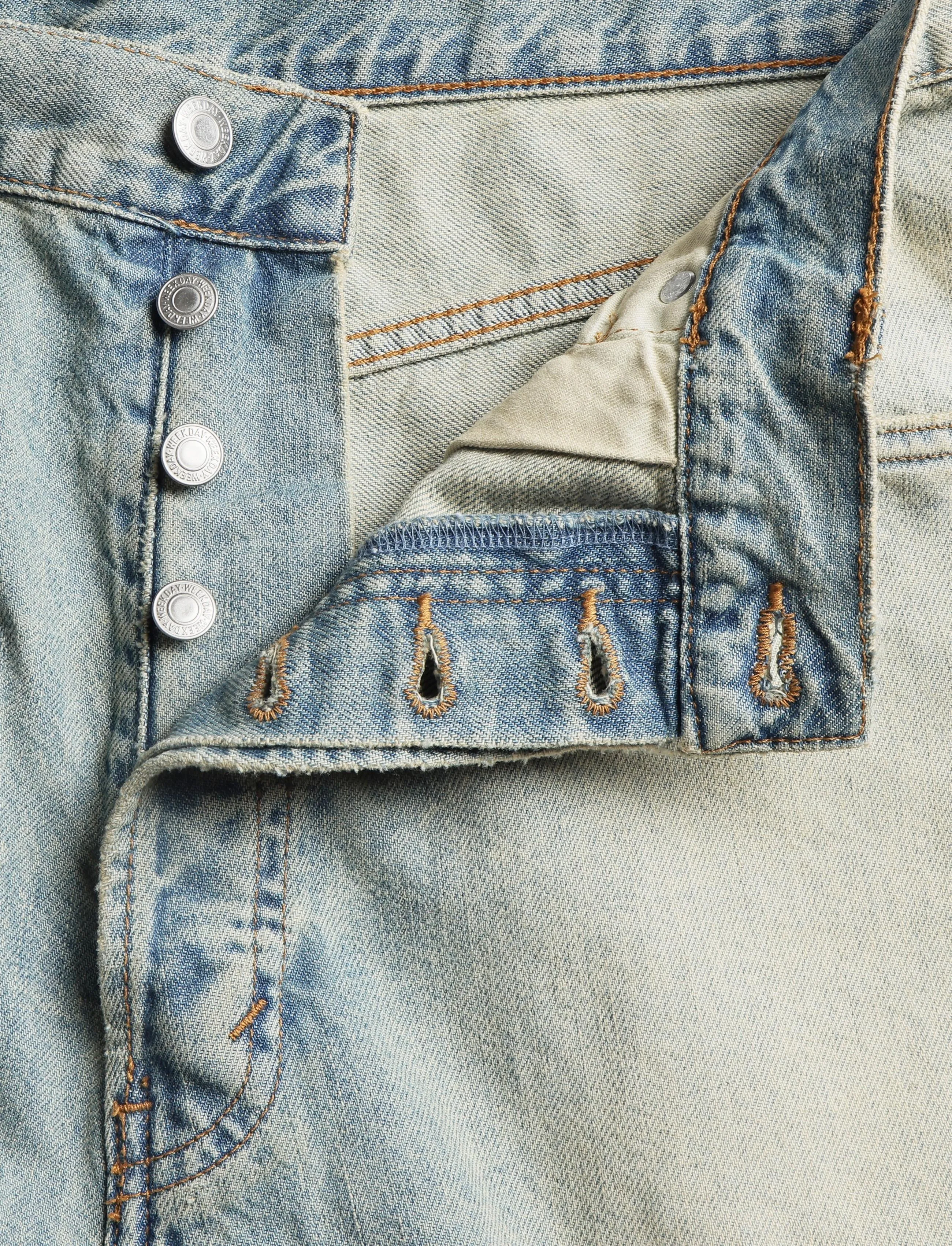 Weekday - Void Low Loose Baggy Jeans - weite jeans - honey blue - 3