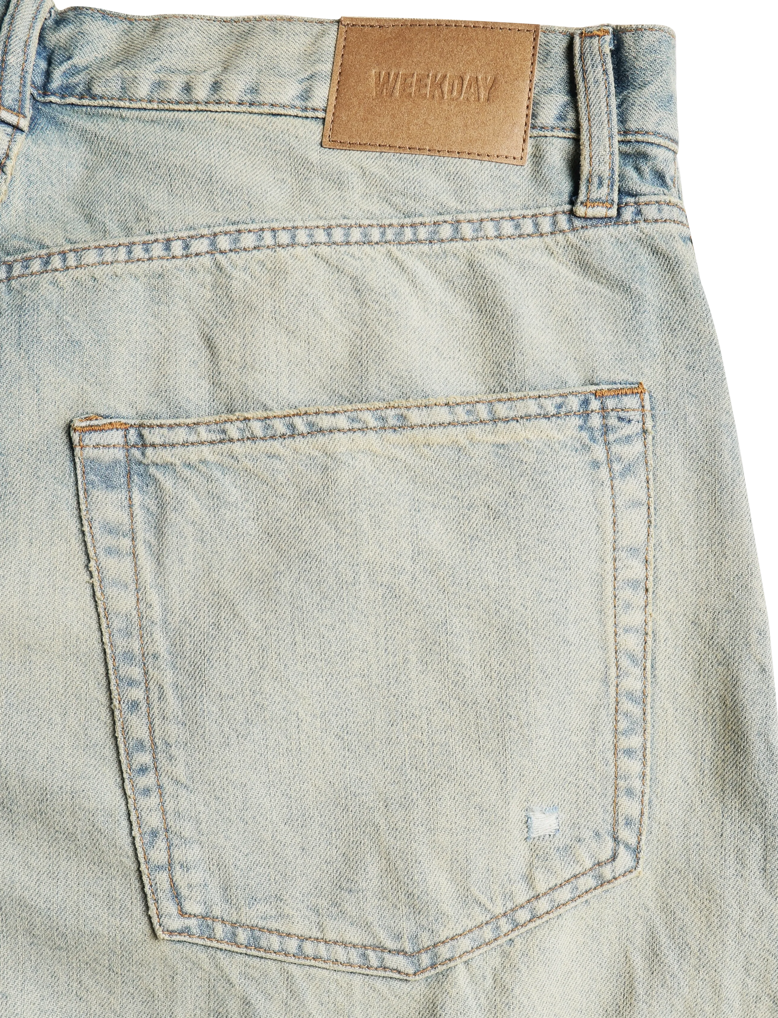 Weekday - Void Low Loose Baggy Jeans - weite jeans - honey blue - 4