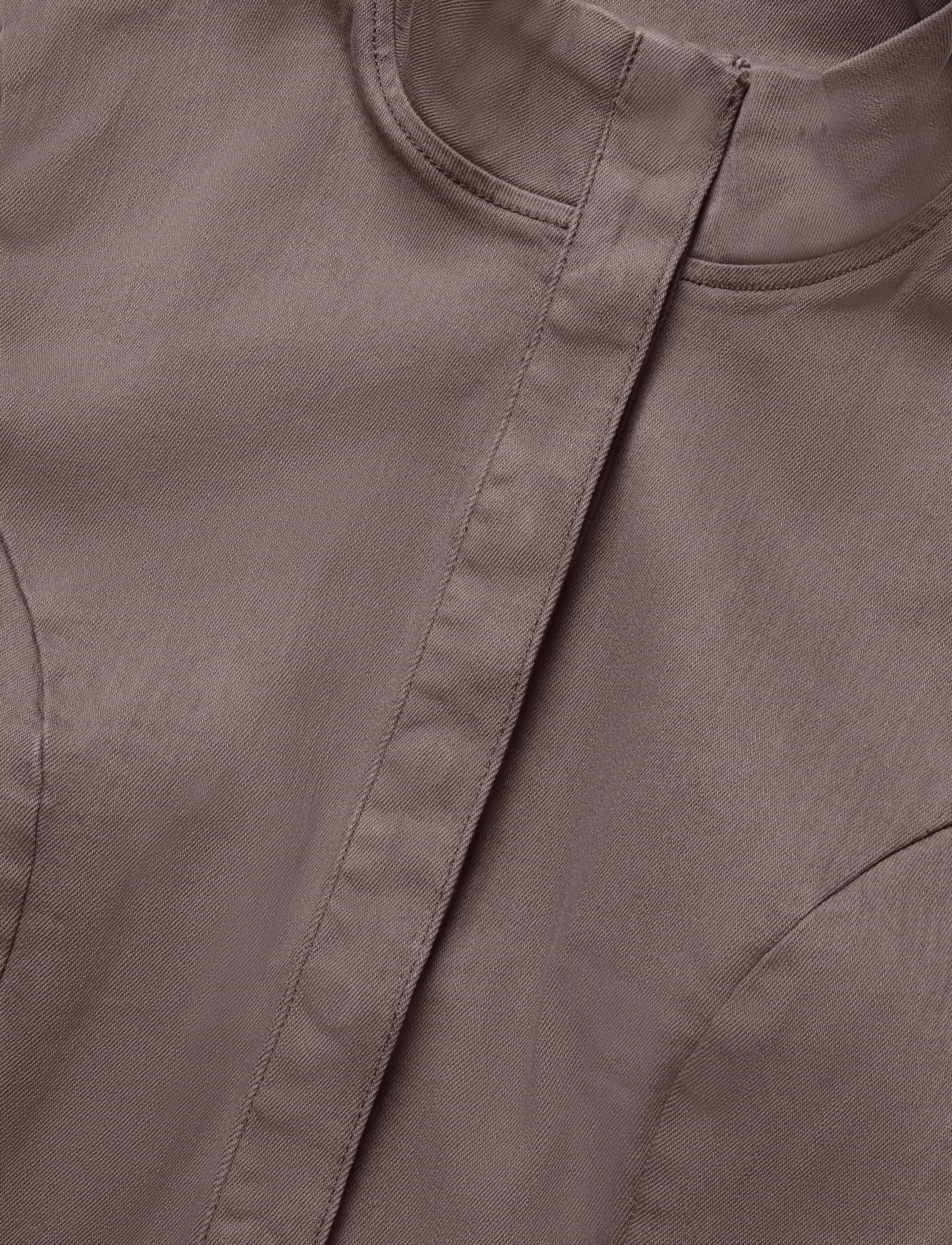 Weekday - Fitted Cotton Top - kortärmade skjortor - dusty grey - 2