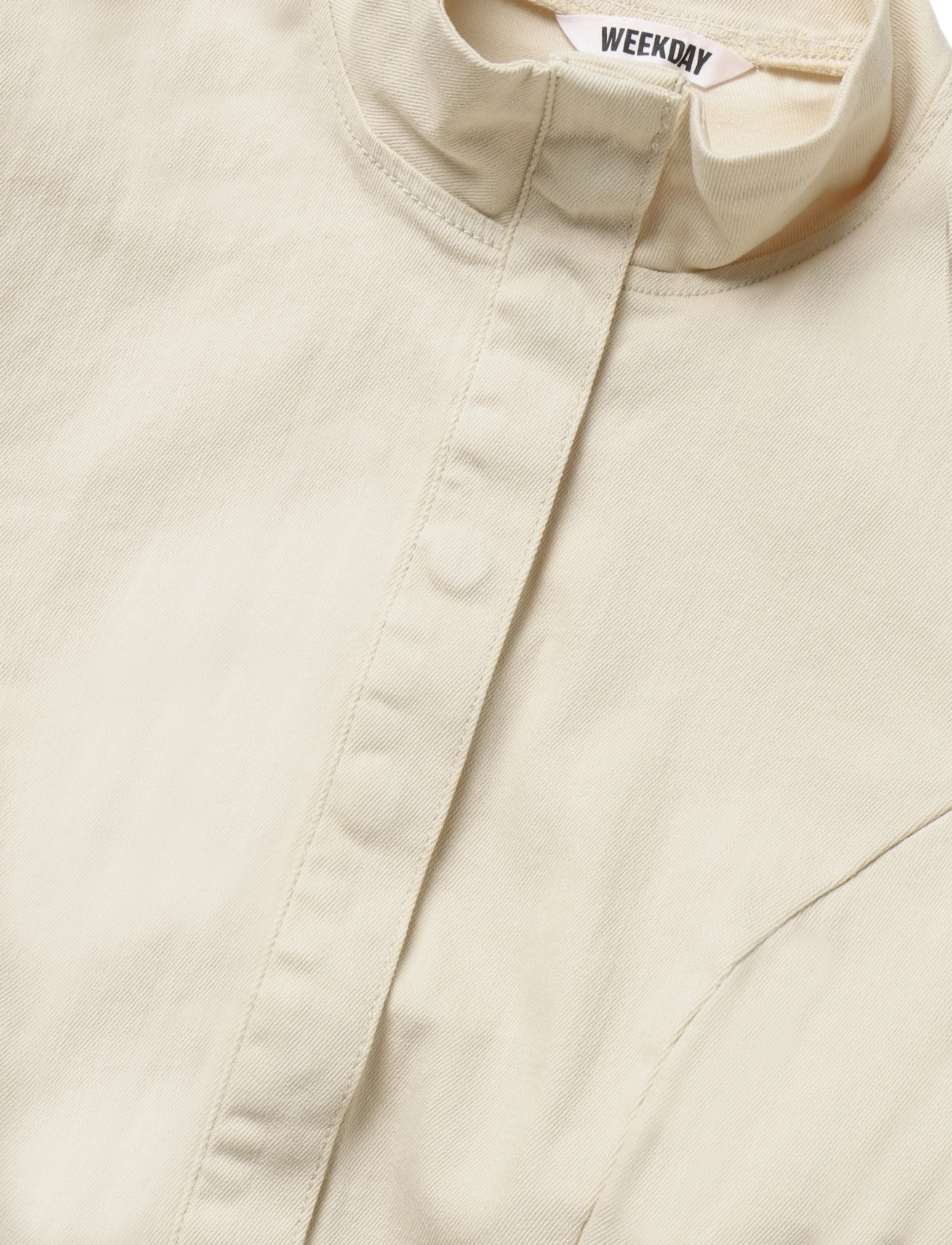 Weekday - Fitted Cotton Top - lyhythihaiset kauluspaidat - mole - 2