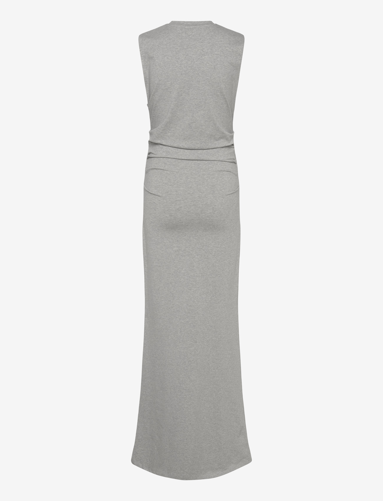 Weekday - Pleated Sleeveless Maxi Dress - maxi kjoler - grey melange - 1