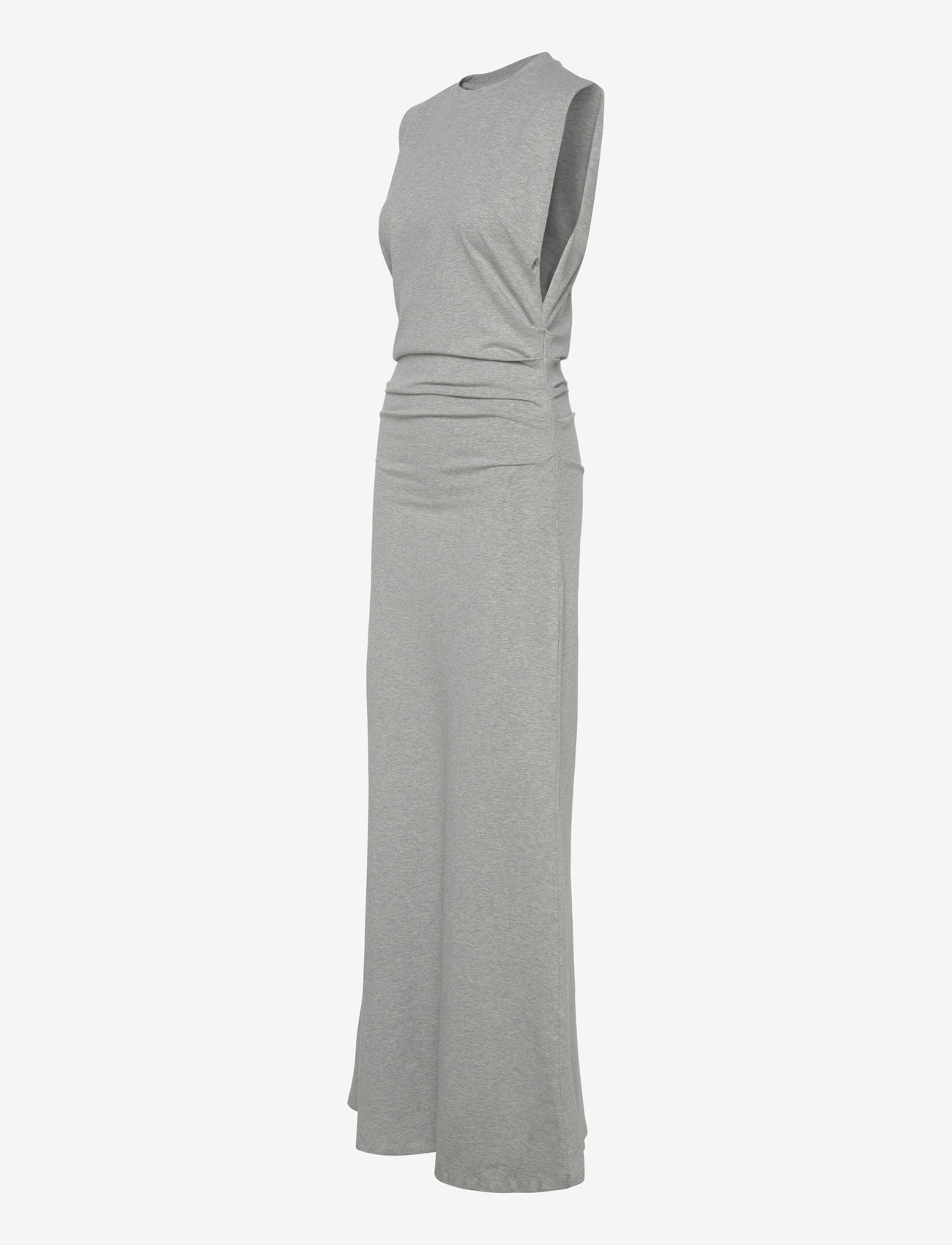 Weekday - Pleated Sleeveless Maxi Dress - maxi kjoler - grey melange - 2