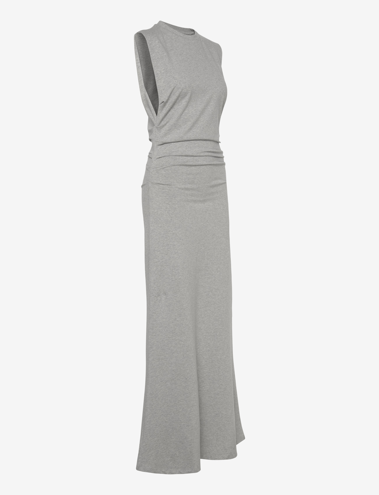 Weekday - Pleated Sleeveless Maxi Dress - maxi kjoler - grey melange - 3
