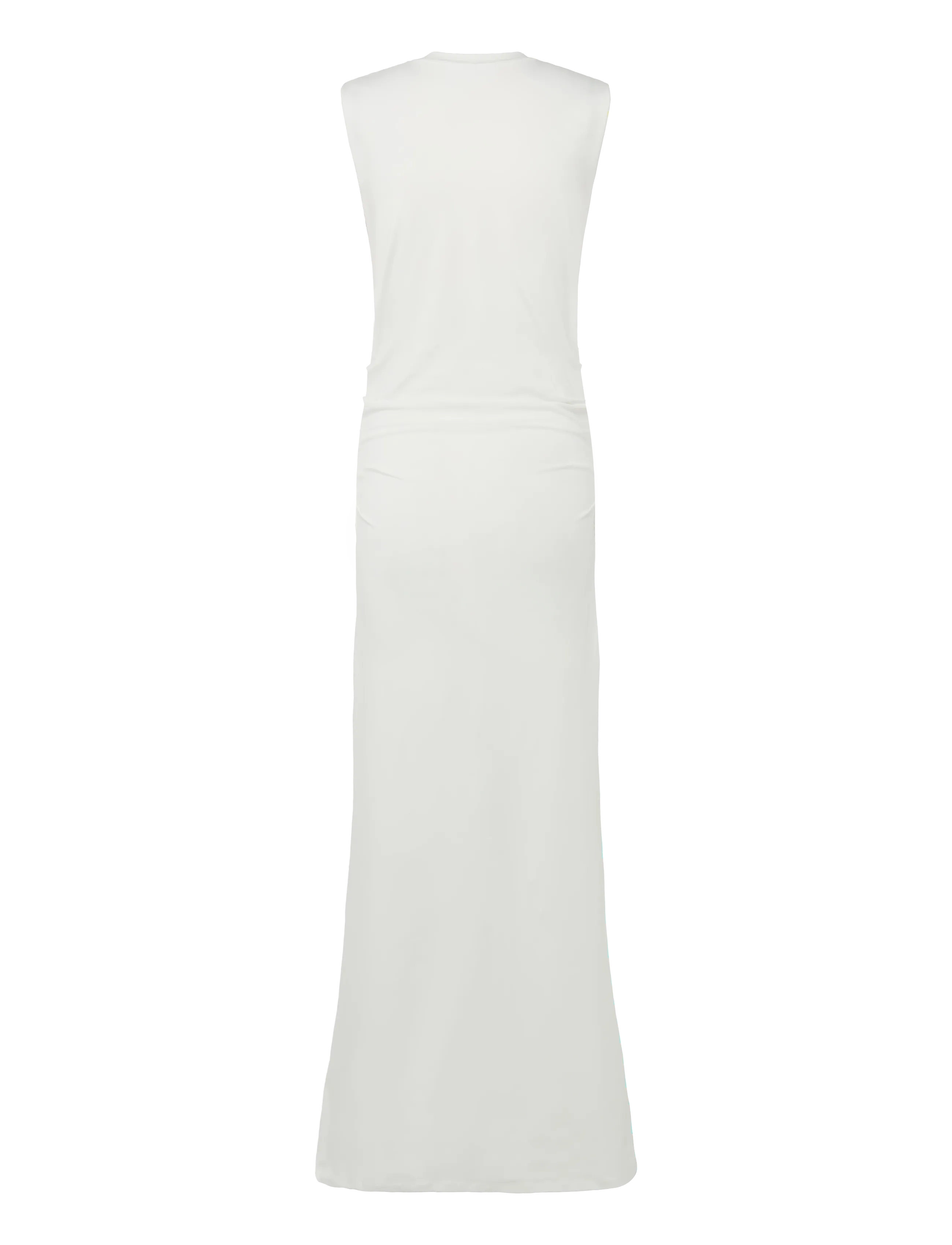 Weekday - Pleated Sleeveless Maxi Dress - maxikleider - off white - 1