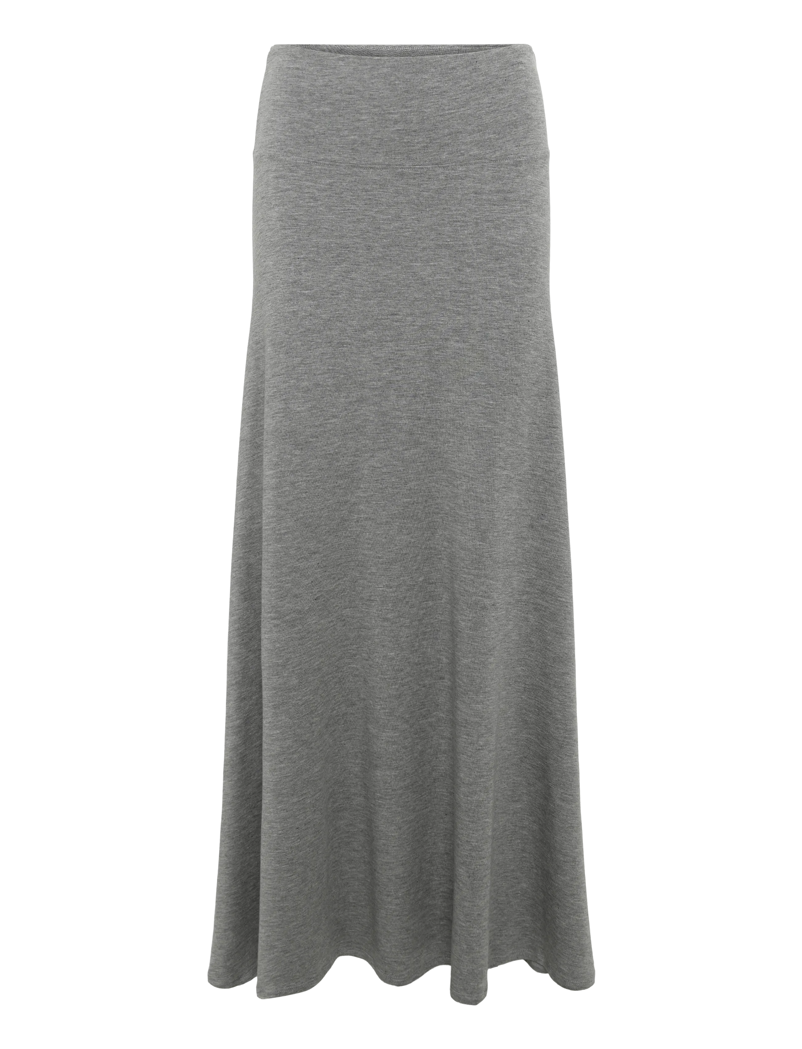 Weekday Maxi Skirt - Stickade kjolar - GREY MELANGE / grey