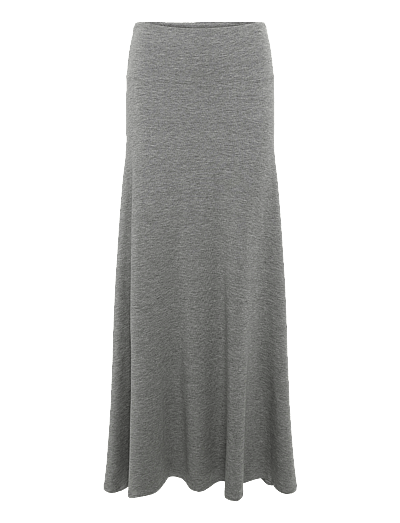 Weekday Maxi Skirt - Stickade kjolar - GREY MELANGE / grey