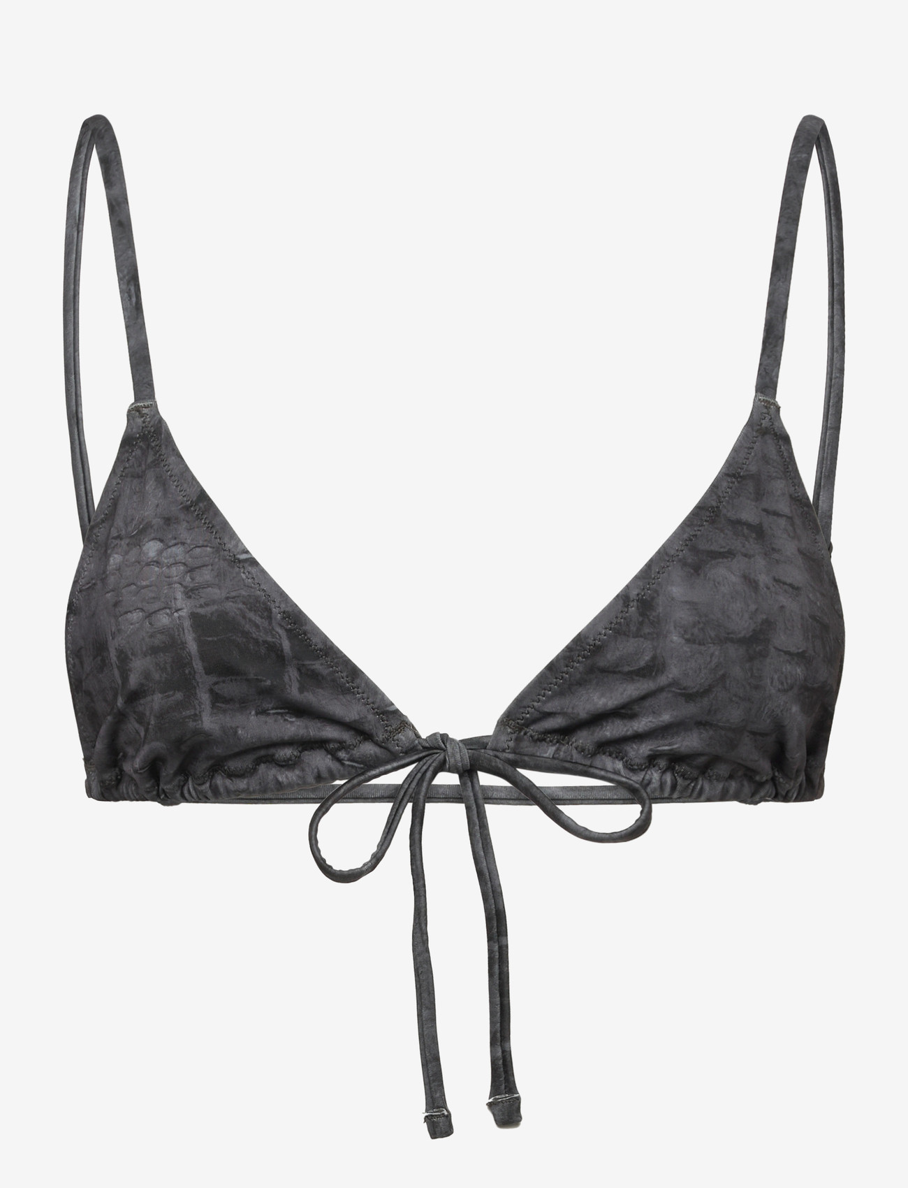 Weekday - Printed Triangle Bikini Top - dreieck-bikini-oberteile - black aop - 0